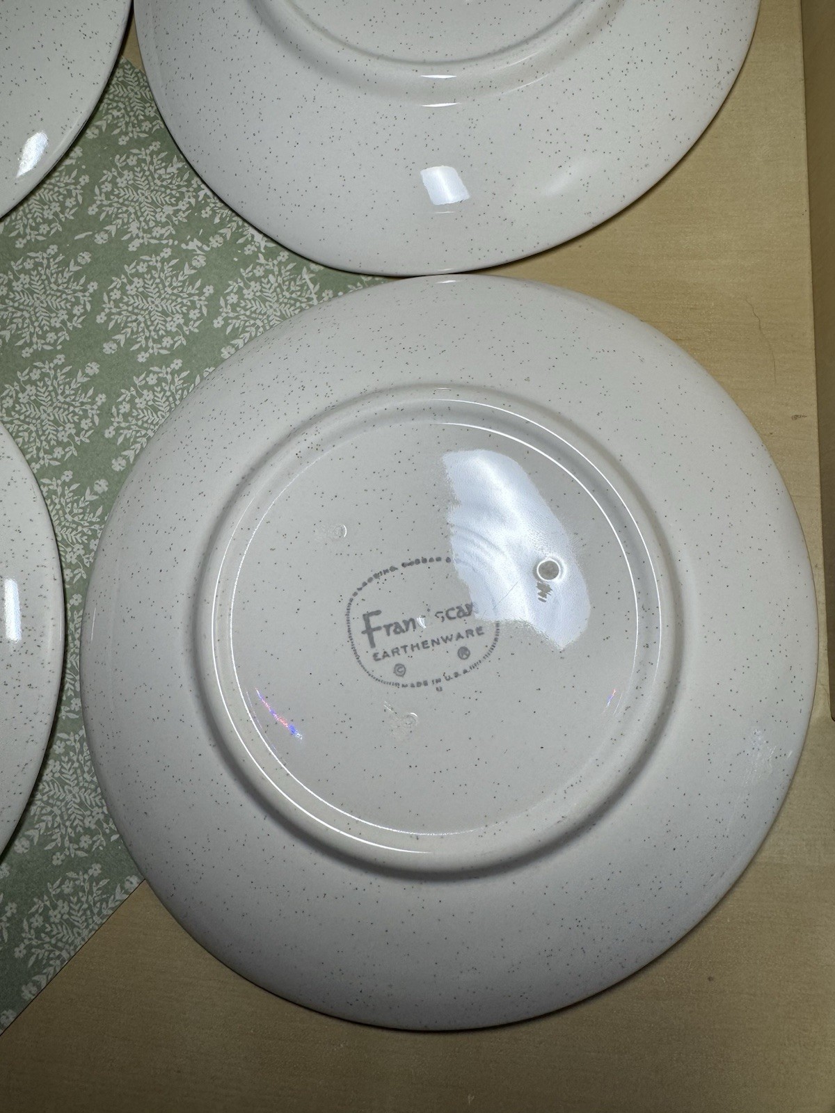 6 Franciscan Duet Rose Bread & Butter Plates USA c.1956-1967 FAST SHIPPING