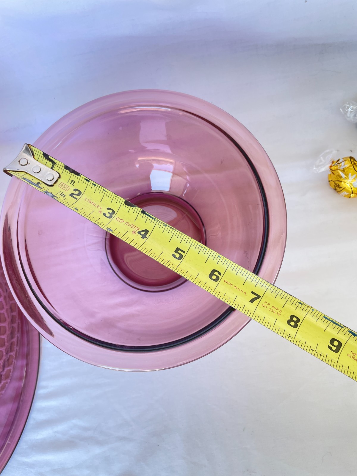 Set of 4 Corning Pyrex Mixing Bowls Cranberry Glass 1-1.5-2.5-4L 322 323 325 326