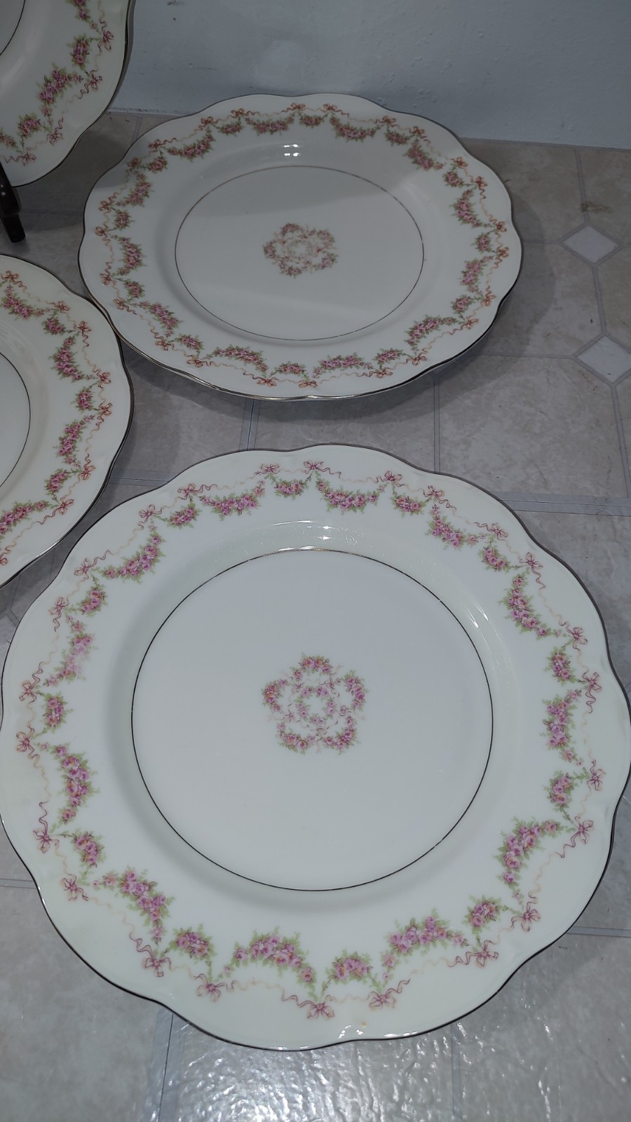 Theodore Haviland New York Hamilton 10-3/8” Dinner Plate Lot Of 6 America