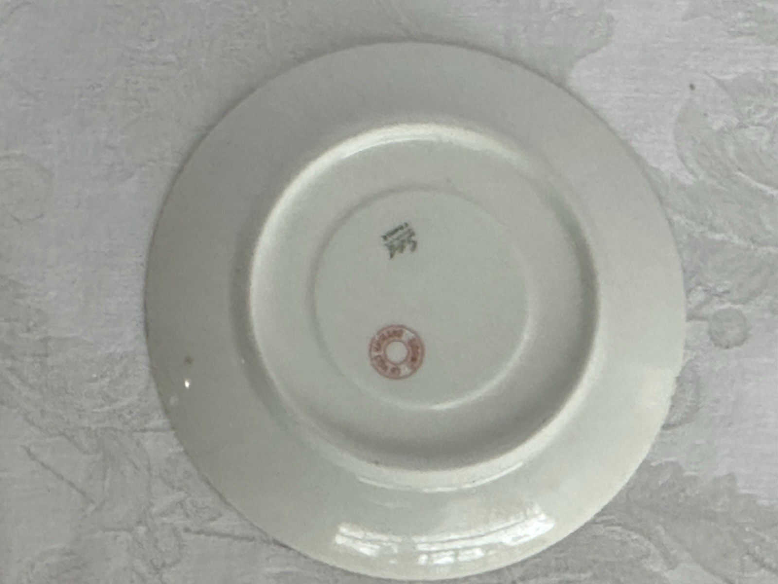 Charles Field Haviland Limoges Embossed Cups And Saucer W/Pink Floral Sprays