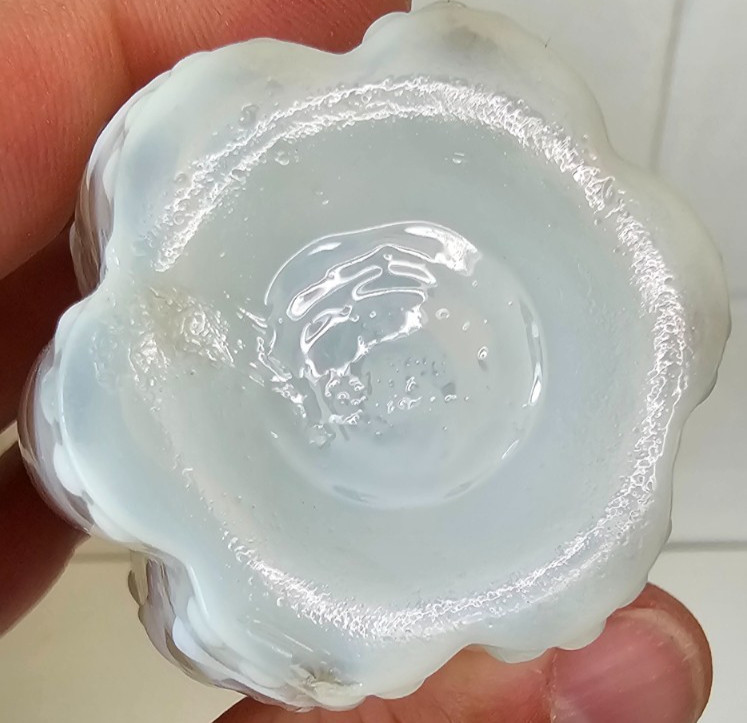 EAPG Victorian Glass Salt Pepper Shaker Opalescent White Ribbed Lattice