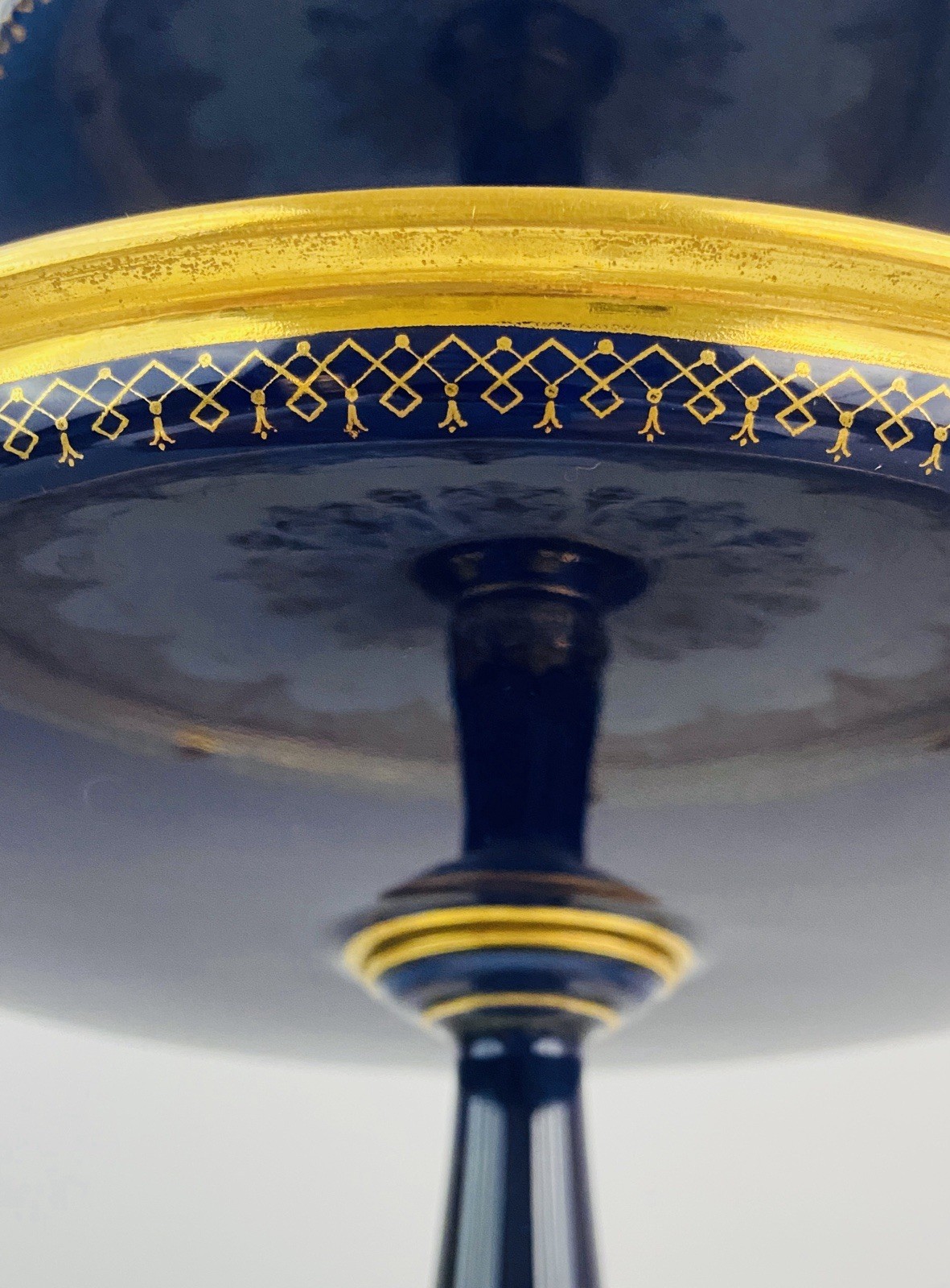 Museum Sèvres Pair Of Three-Tier Dessert Stands 1852, Exceptional Gilding, RARE