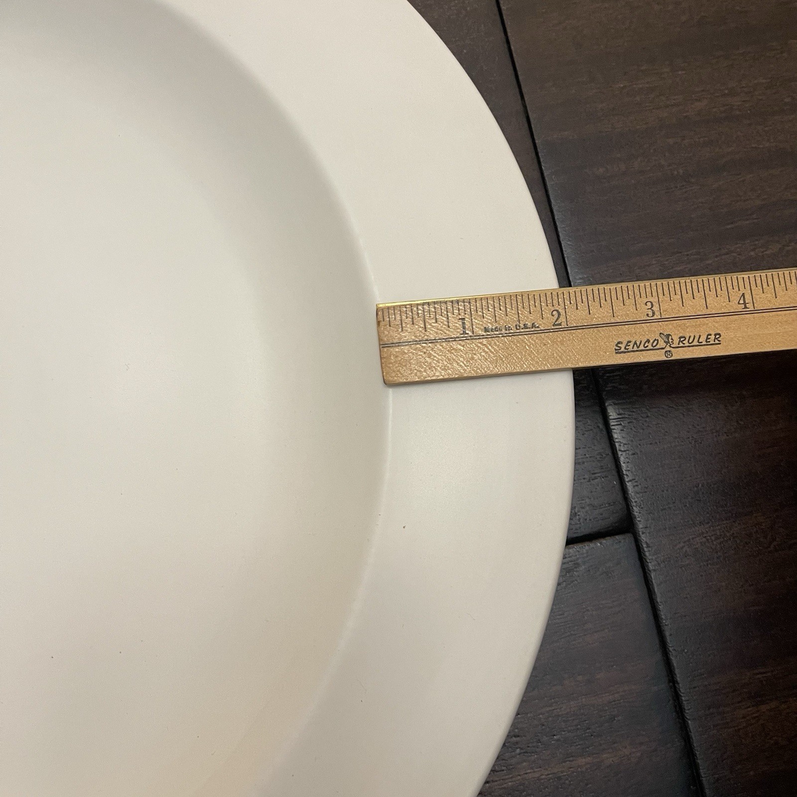 Vintage Nan Swid Design Ceramic PLATTER White Asymmetrical 15″ Heavy, Portugal