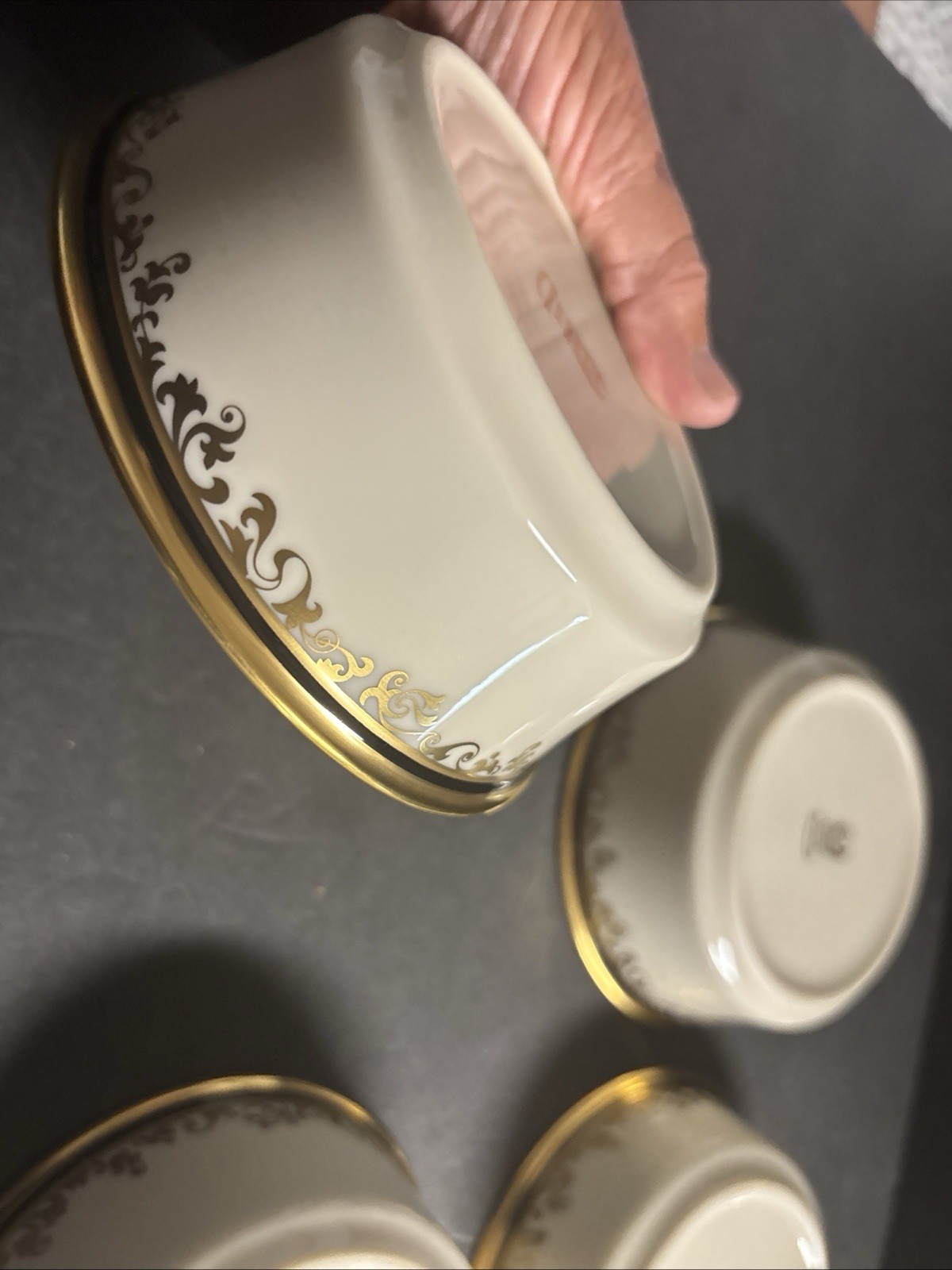 Lenox Eclipse Set of 4 Cereal/fruit Bowls 5 1/4″ – Mint unused lot 3