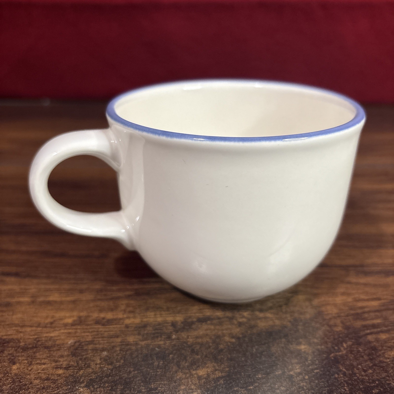Pfaltzgraff Hopscotch Fruit Coffee Cup Tea Mug Vintage USA Stoneware Pear Blue