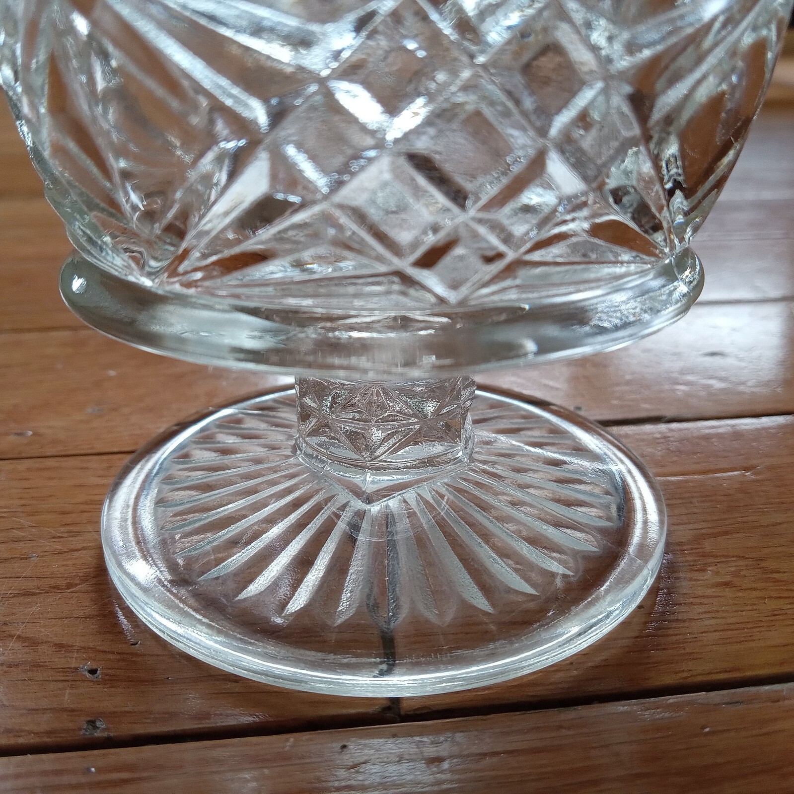 Ice Cream Sundae Pedestal Glass Cups, Set of 8, Vintage Dessert Bowls