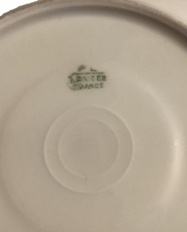 Vintage P L/M. Redon Limoges Demitasse Cup and Saucer ca. 1905-1930 —#674