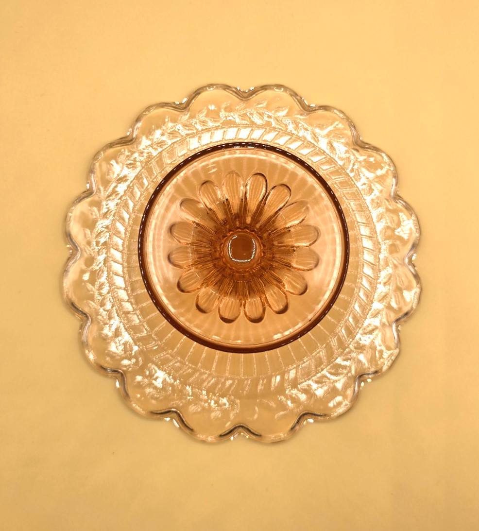 Vintage-like Cambridge Maison Pink Cake Stand By Circleware Crystal 9×3 inches