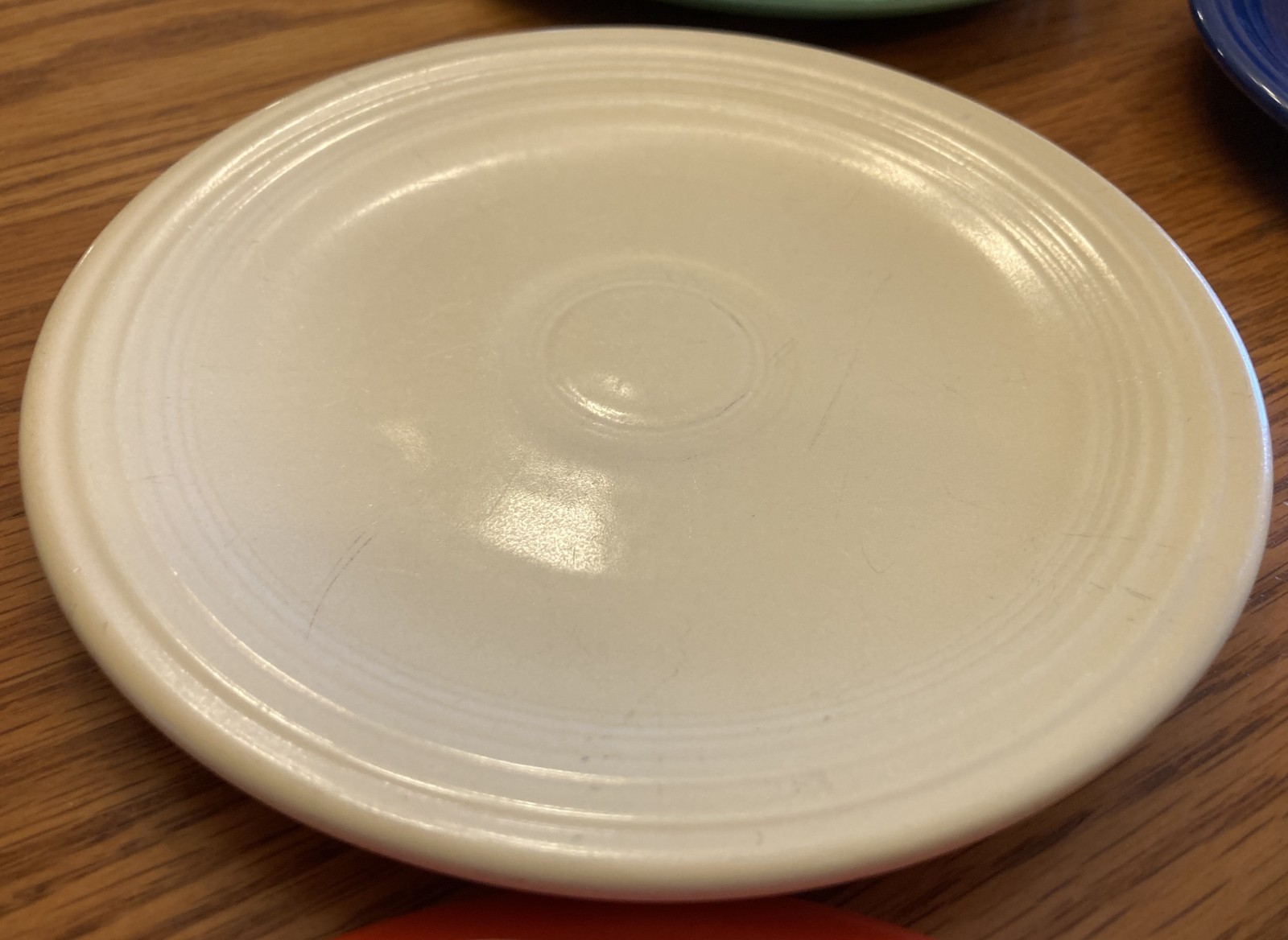 Vintage Fiesta Set of six 6″ bread plates in all 6 original colors (1936-69)