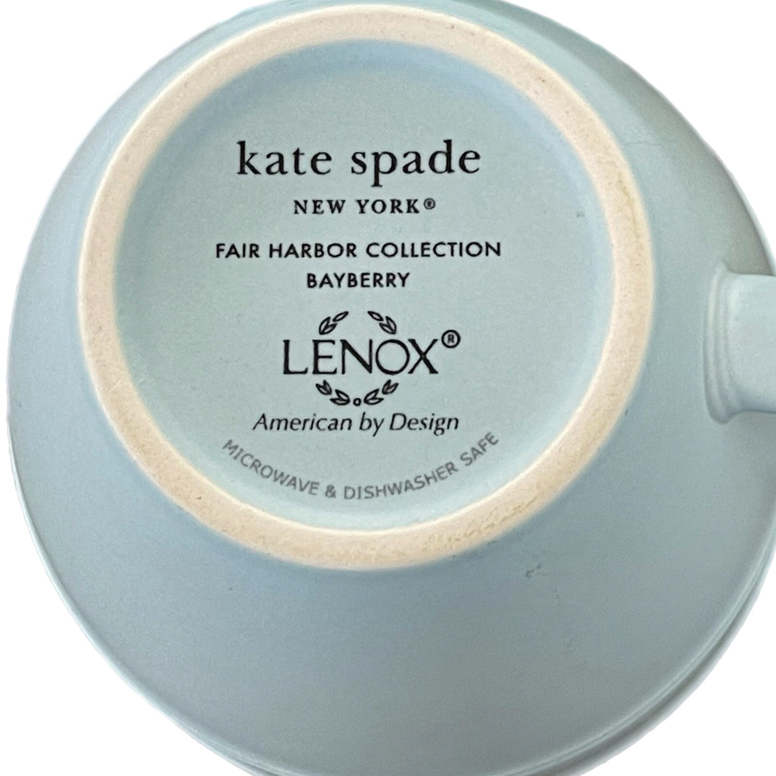Kate Spade New York Lenox Mugs Fair Harbor Collection Bayberry Set Of 3