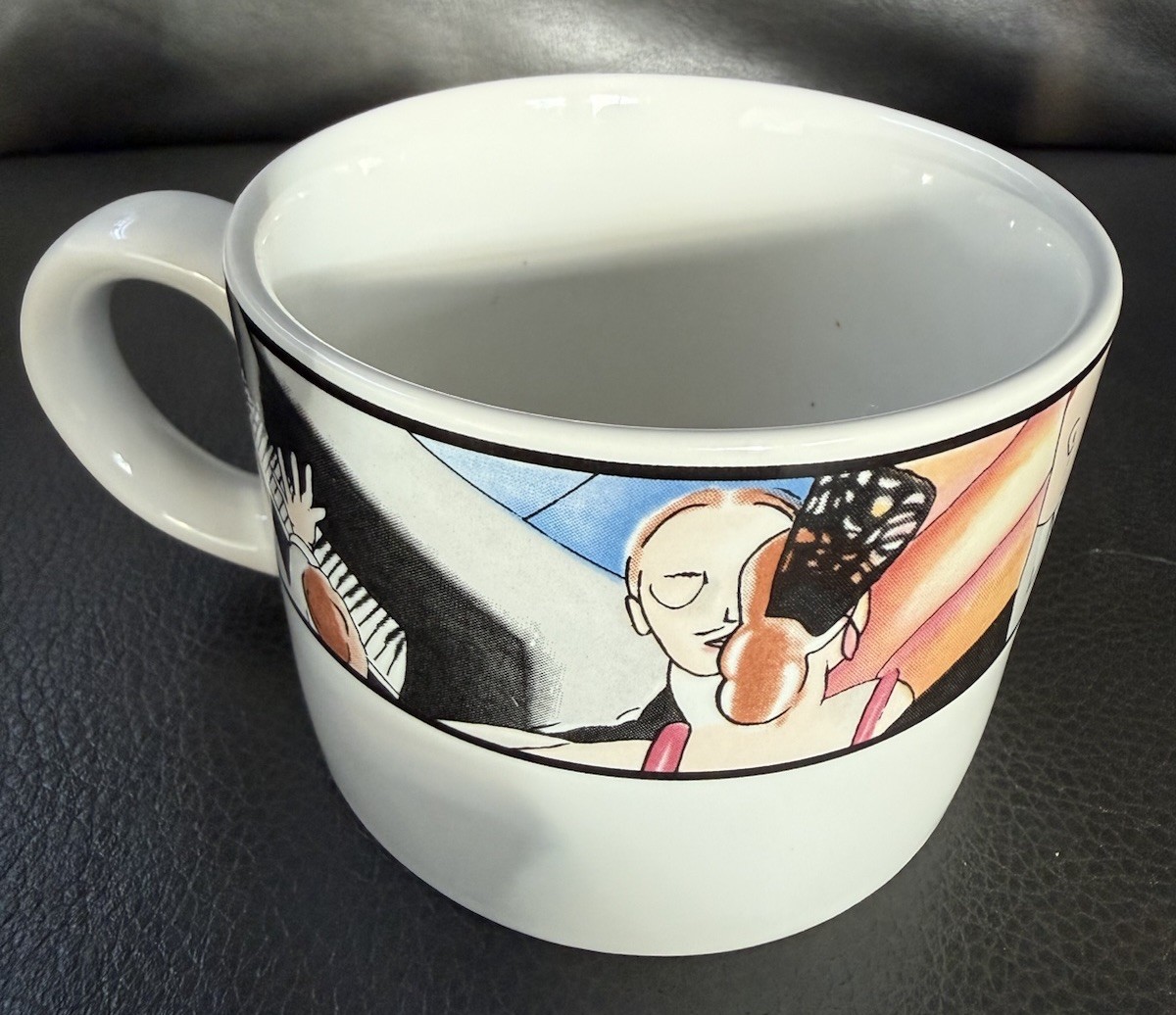 3- Sakura “Tango” #993” Coffee Cups Art Deco By Sue Kimzin DISC 1993-1994