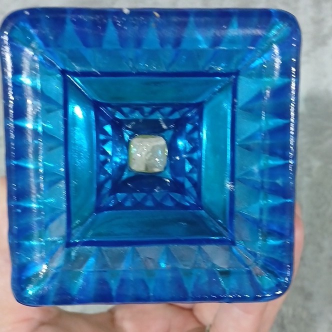 Vintage Jeannette Glass “Wedding Cake Box” Candy Dish