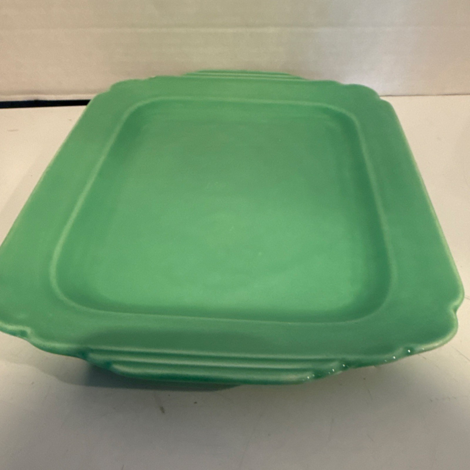 VTG Homer Laughlin Riviera batter tray in original green. Fiesta 11 3/4 inches ￼