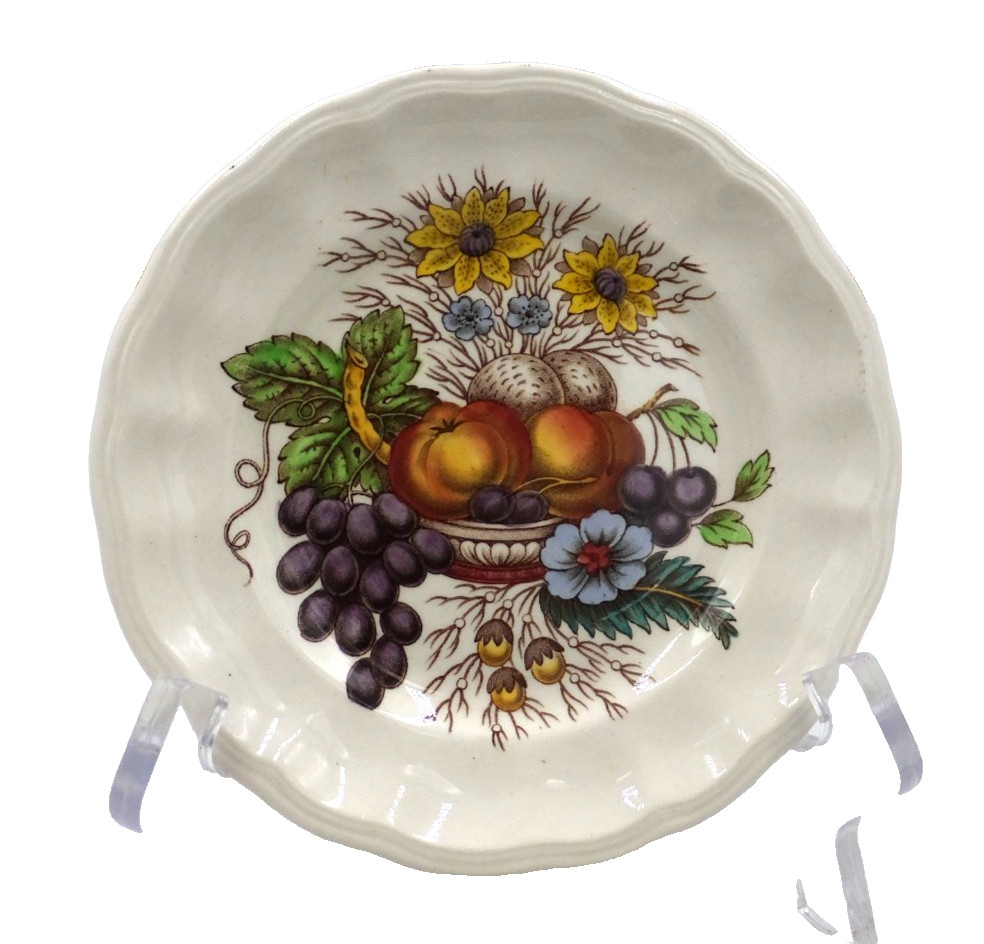 Spode England Reynolds Pattern Pair of Bread & Butter Plates 5 1/2 Inches