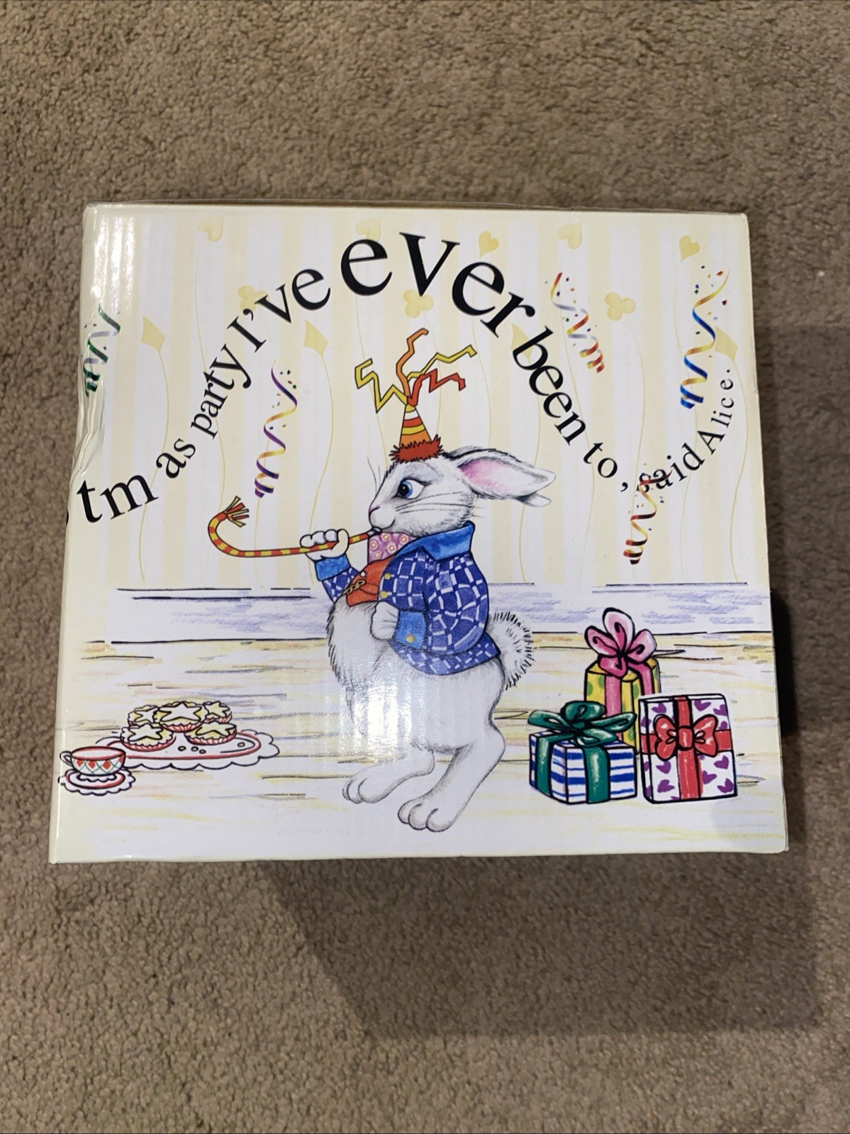 Alice in Wonderland Christmas Tea Party Teapot by Paul Cardew Tweedle Dee Lid
