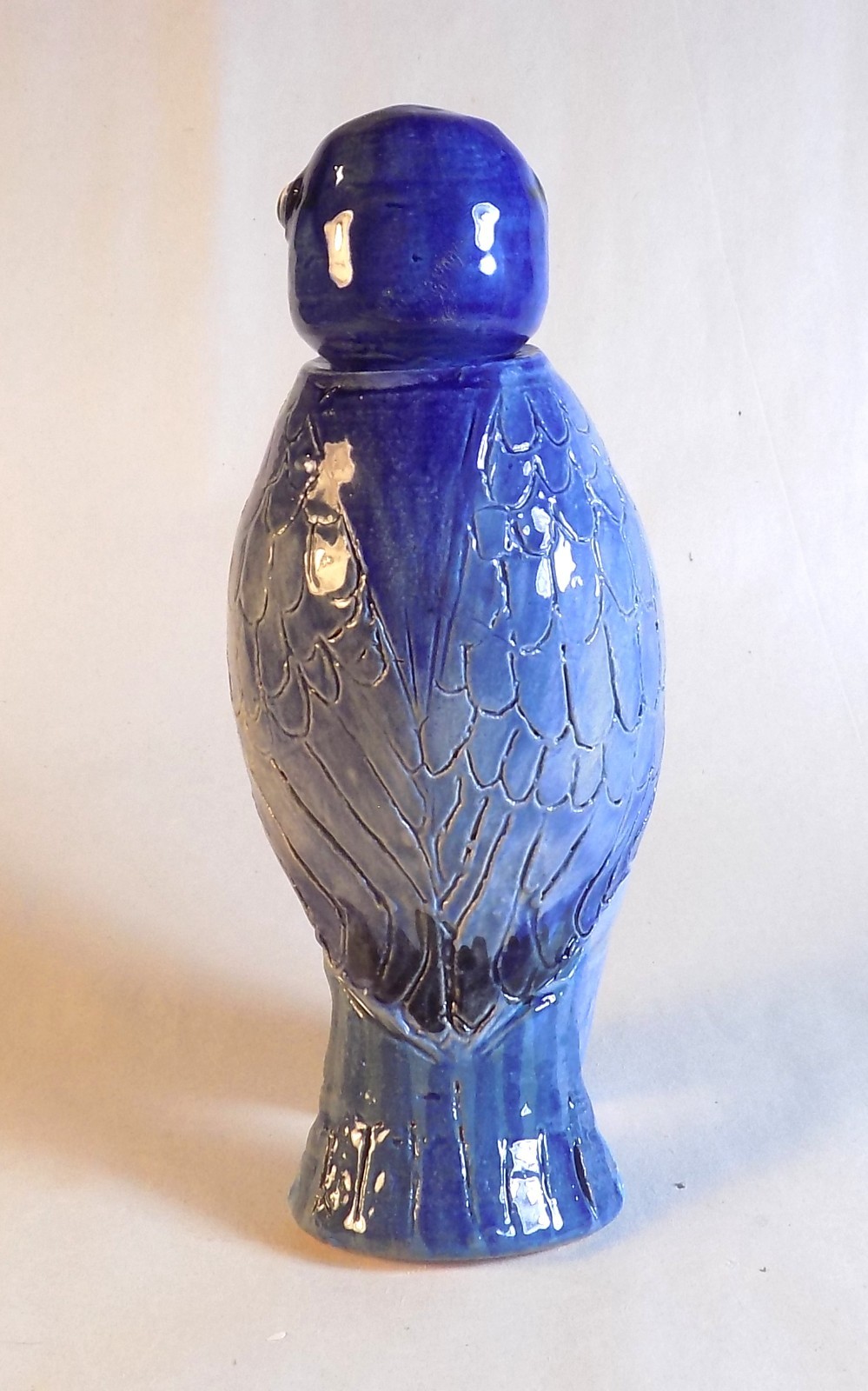 PINYON JAY- Anthropomorphic Spice Jar, Bird Effigy Pot, Herbal Container