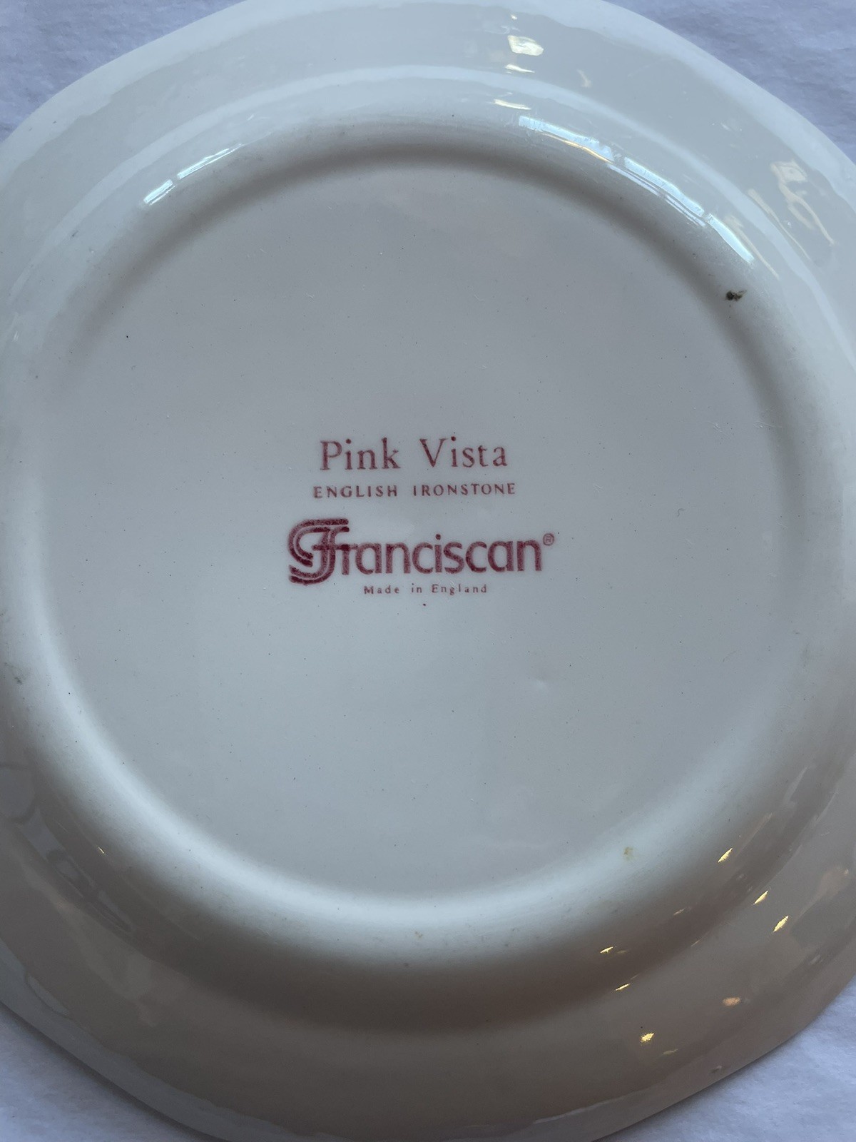 Vintage Franciscan Pink Vista English Ironstone 8 in plate