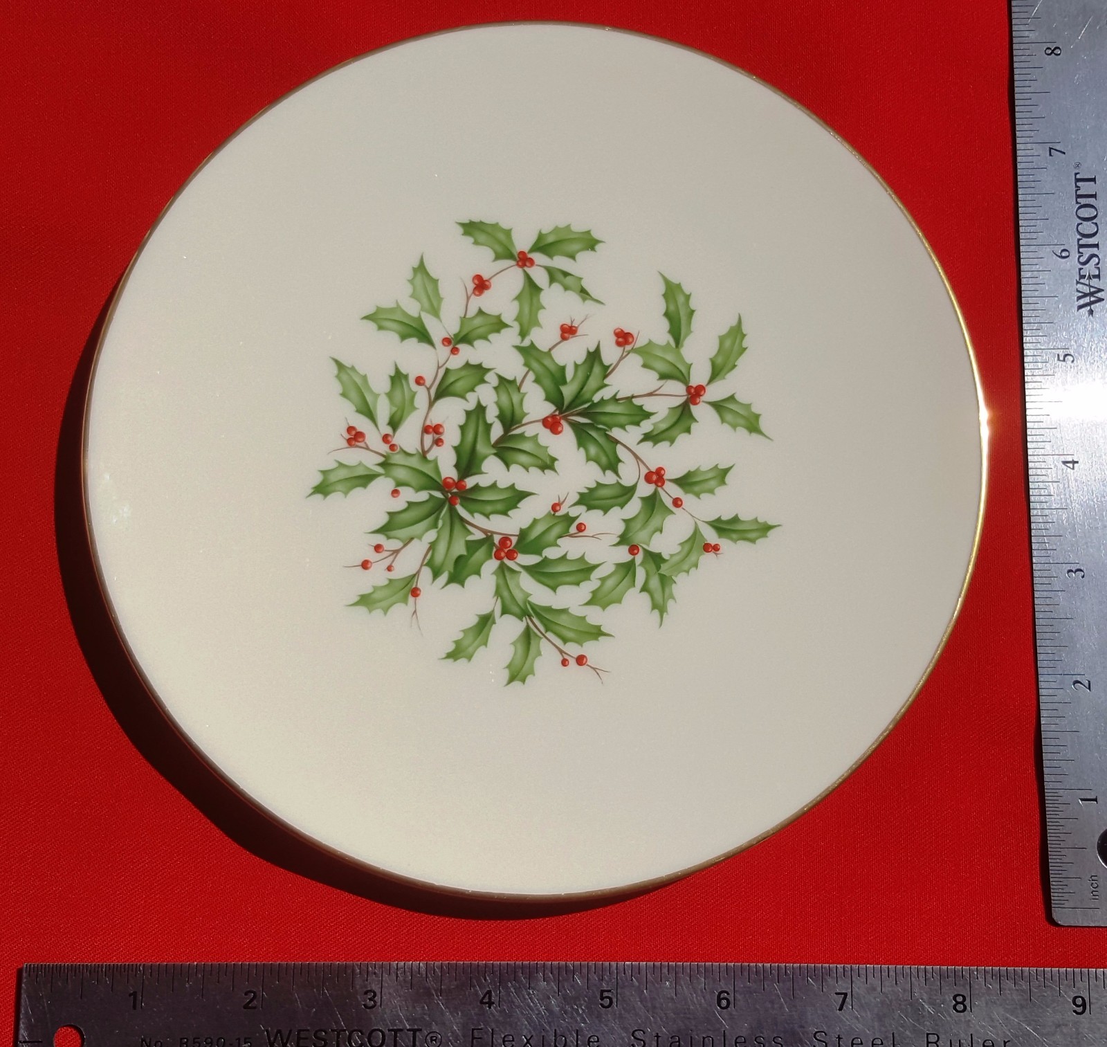 Lenox China Holiday (Dimension / Presidential) 7 7/8″ SALAD SIDE PLATE MINT