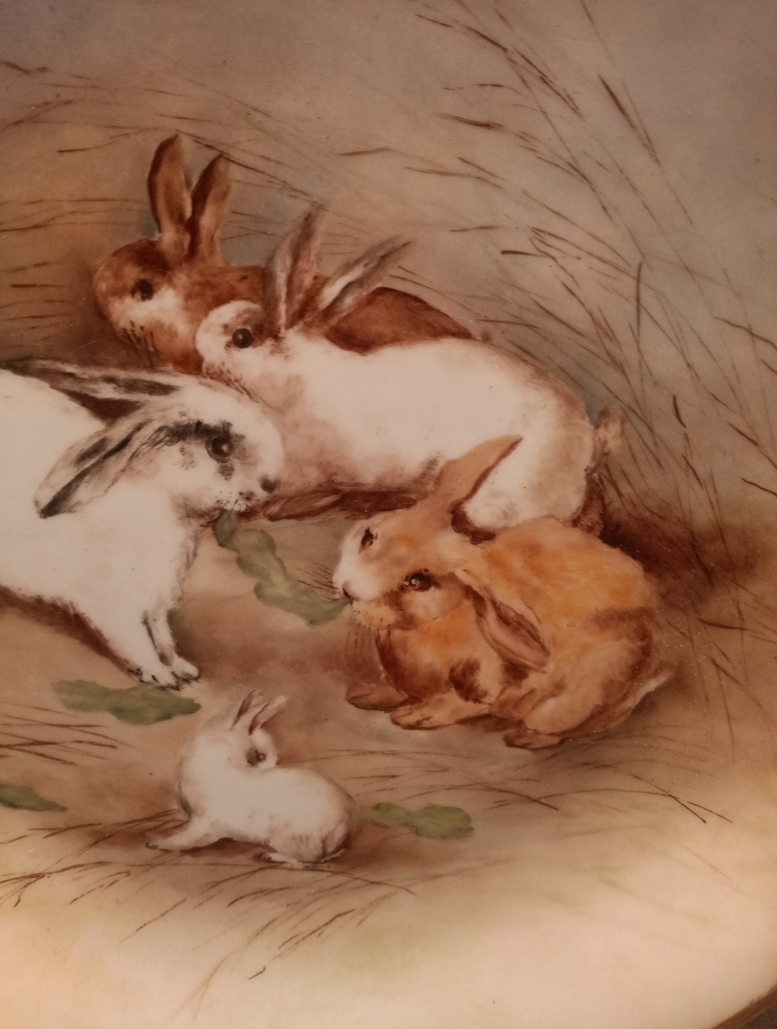 Limoges 12. 1/2 Inches Diameter Rabbits Charger Plate