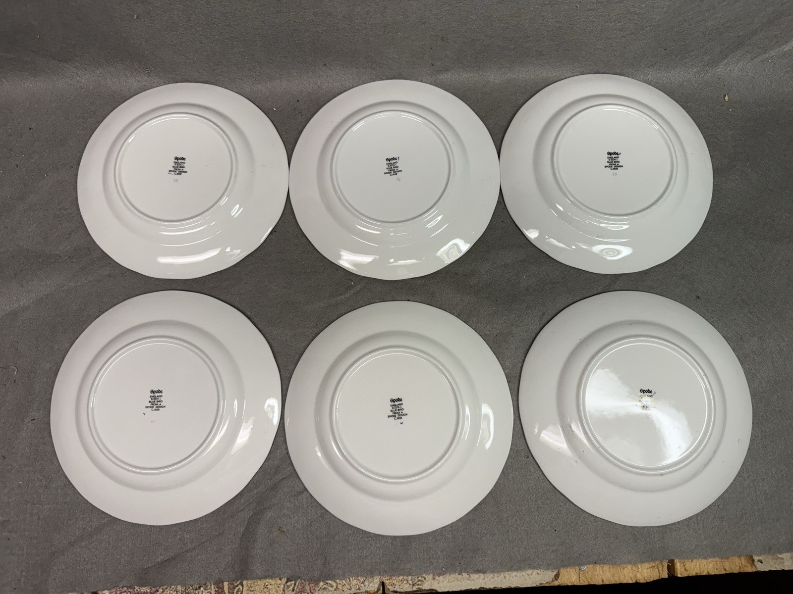 VINTAGE (4) Spode Blue Bird Fruit /Berry Bowls Excellent Condition 5 1/8 Inches