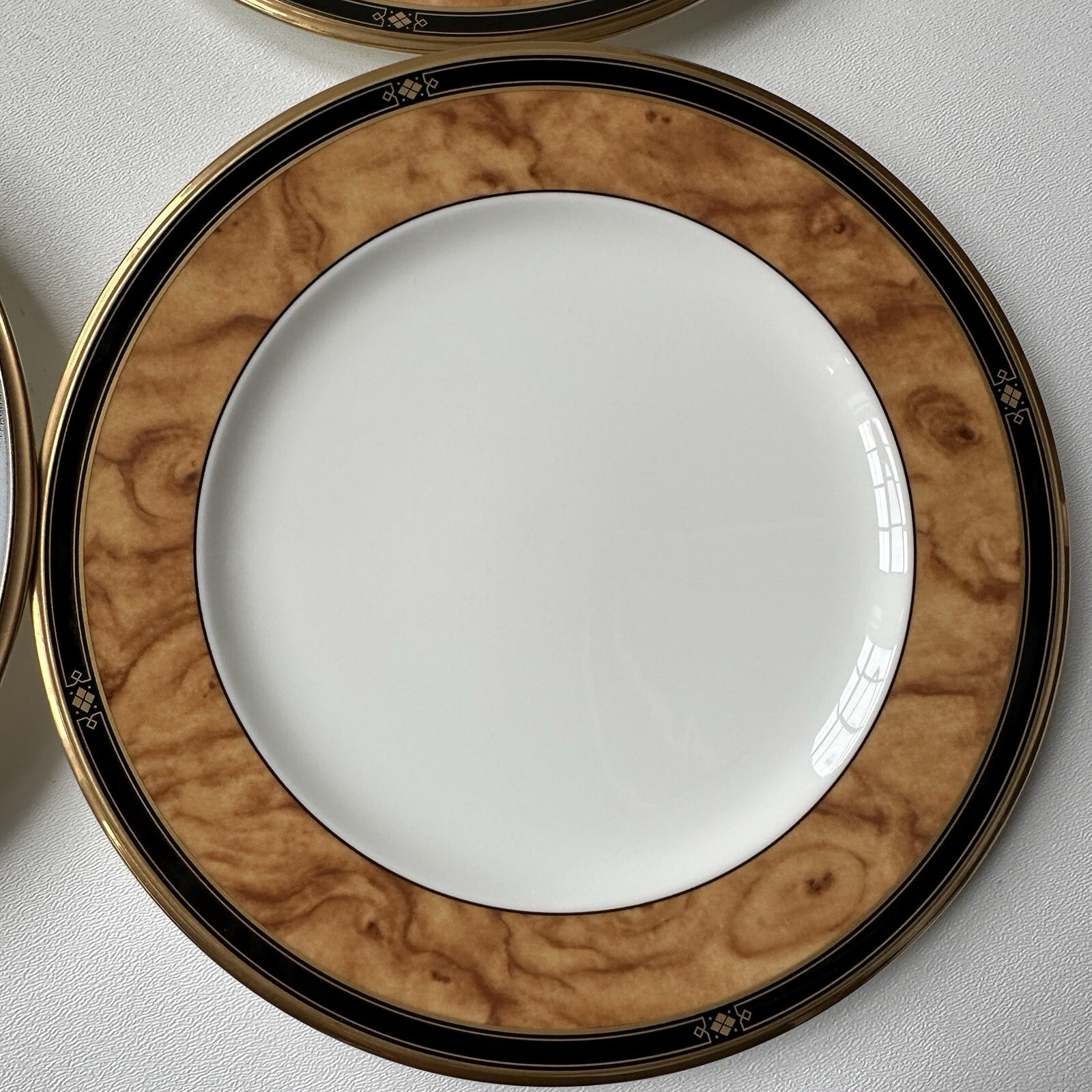 NORITAKE Cabot SALAD Plates 8.5″ Fine Bone China JAPAN MINT Set Of 6