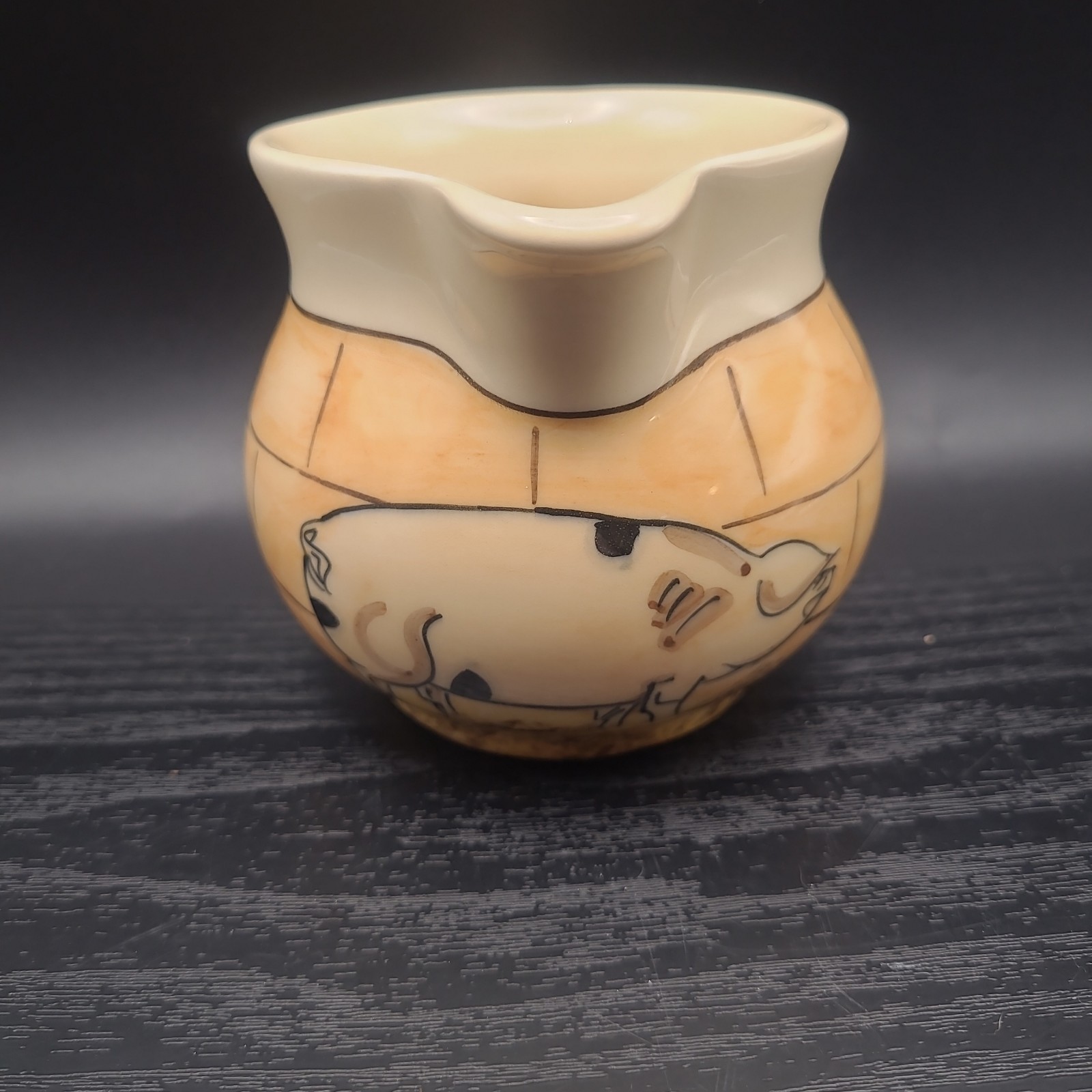 Oxney Green Farm Pig Creamer 5 In. Designed By Steve Duffy