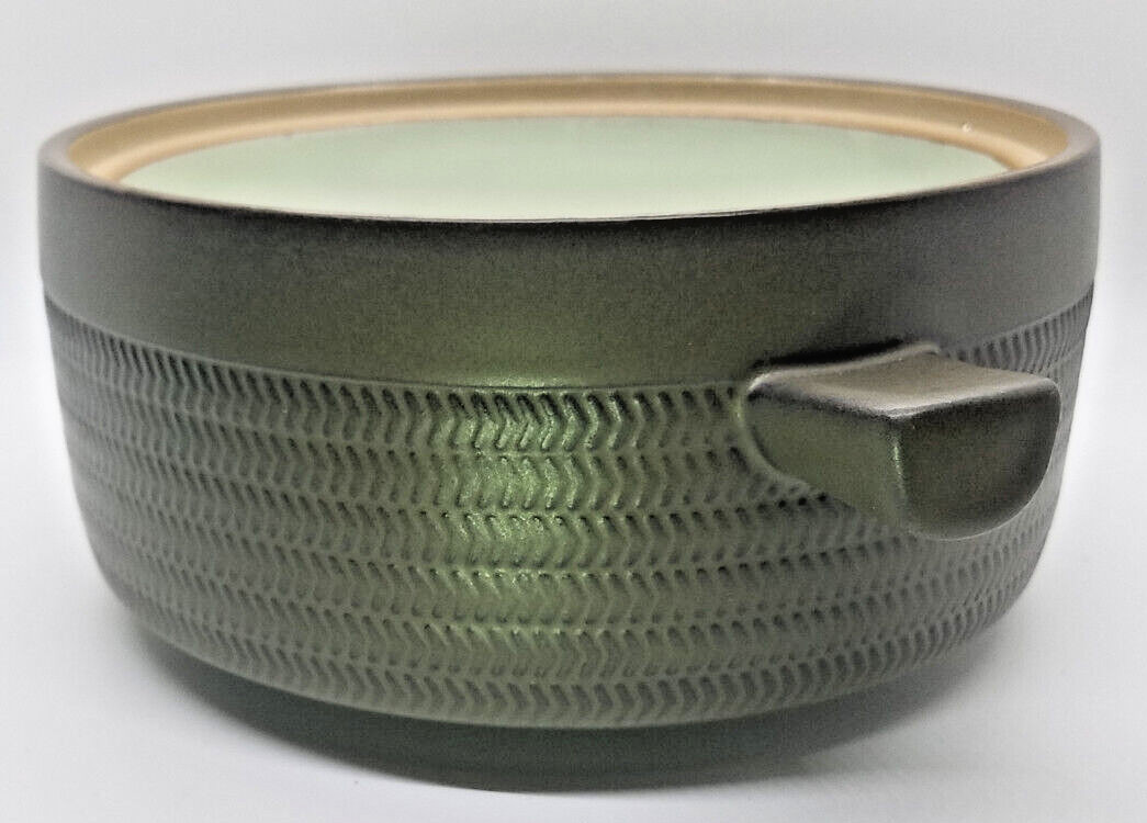 Denby /Langley CAMELOT Dark Green- 2 Qt Covered Casserole – Lug Handles – Lid