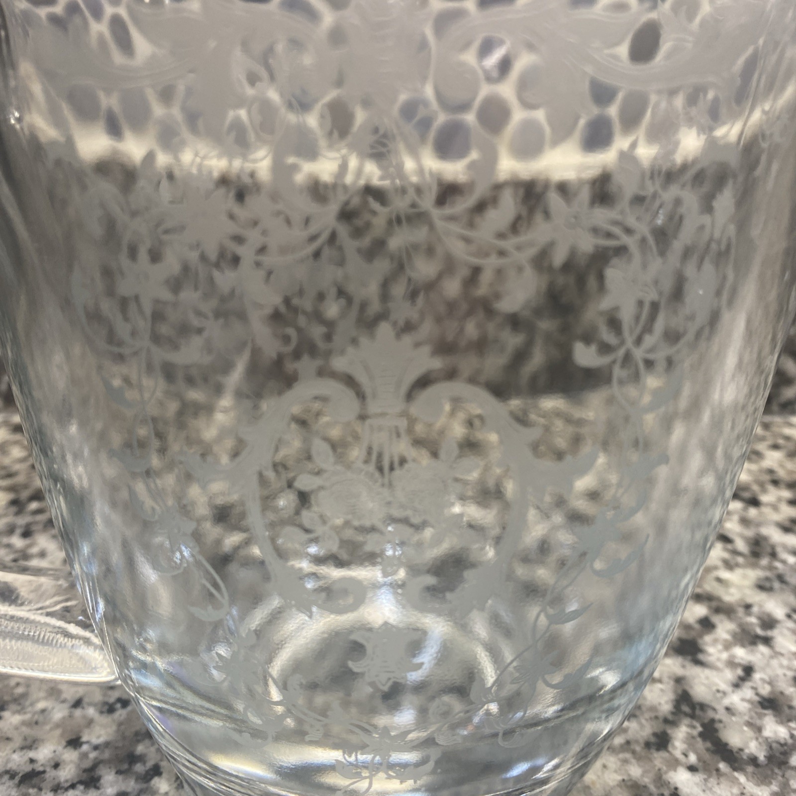 Super Rare Fostoria Navarre 44Oz Ice Lip Pitcher