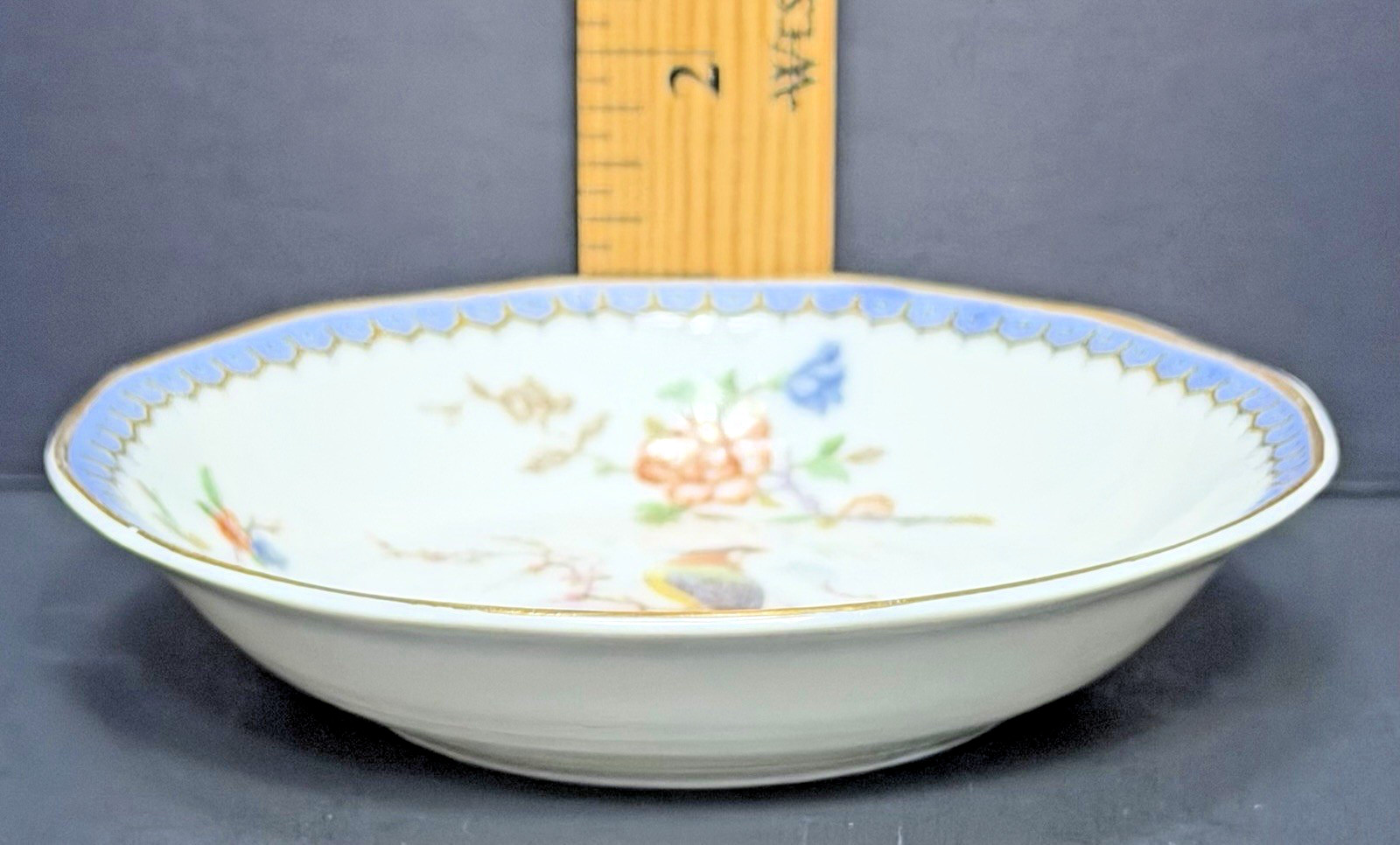Antique (1903) Theodore Haviland “Bird of Paradise” 5″ Fruit/Dessert Bowls EUC!