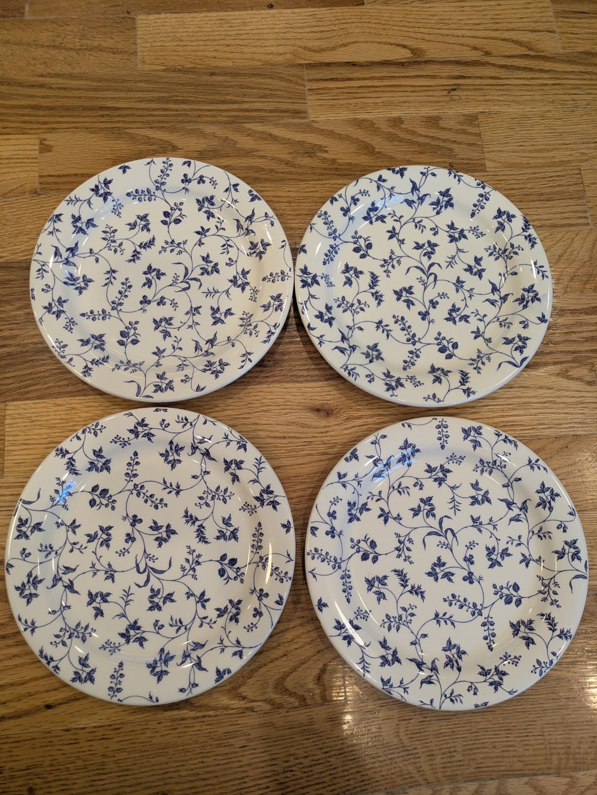 (4) Windsor & Browne Salad Plates 7-3/4″ Quadrifoglio Made in Italy Floral READ