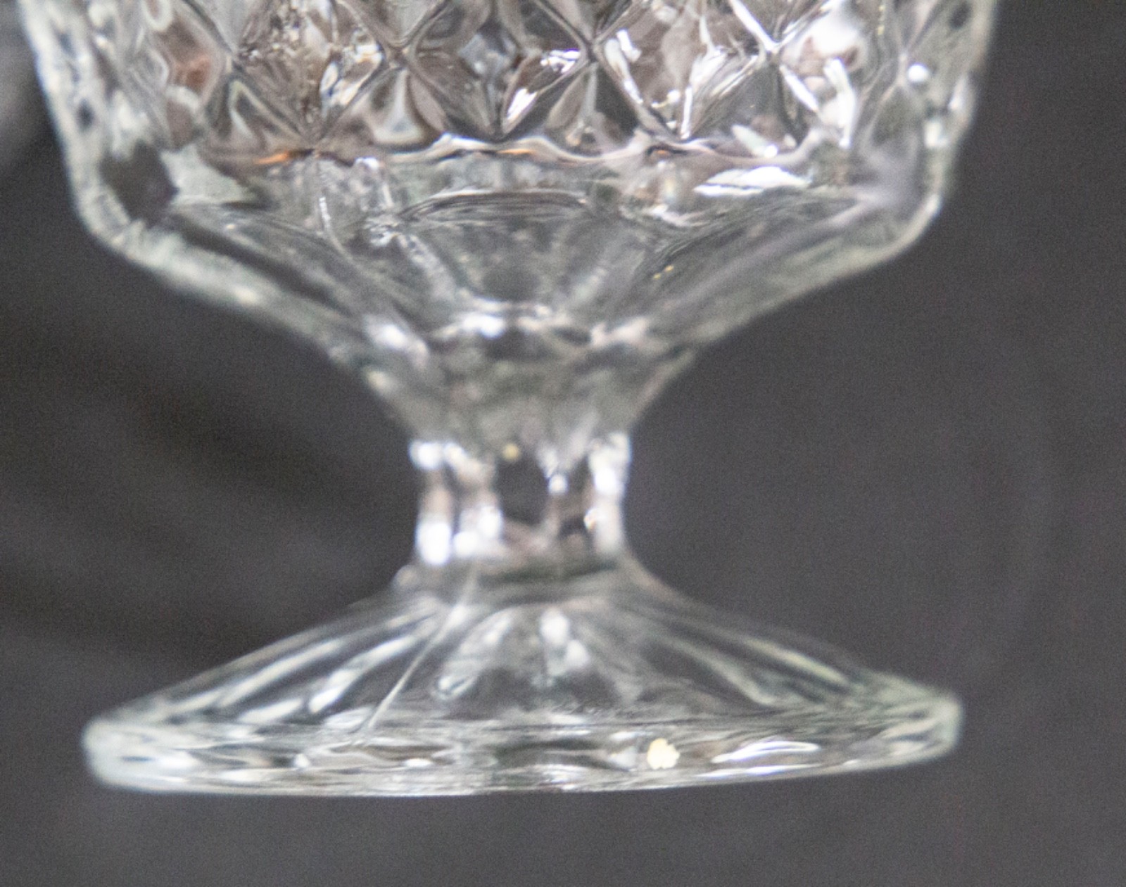 6 Wexford Anchor Hocking Footed Sherbet/Dessert Glasses-Clear-4″-EX
