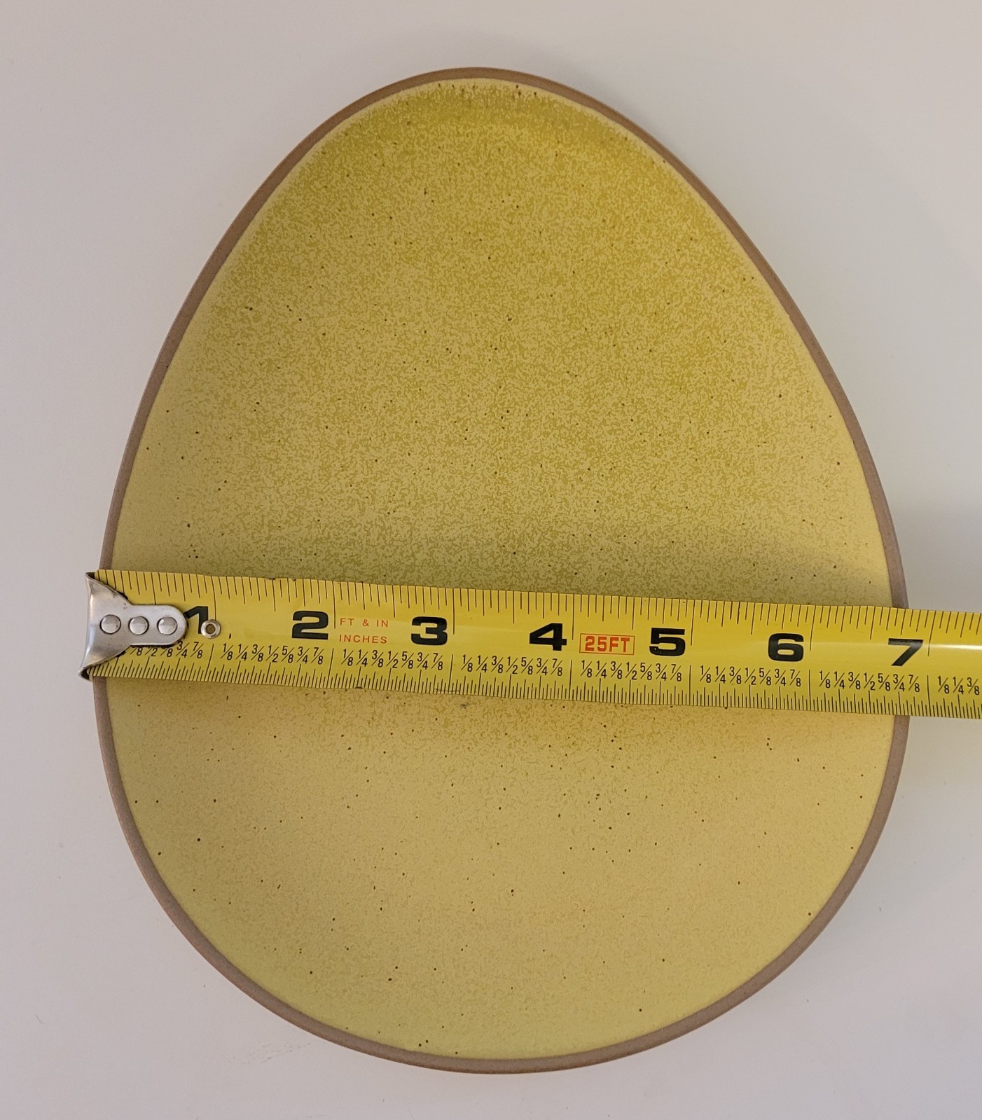 4 ct Threshold Stoneware Aqua Egg Teardrop Shape Salad Plates Pink Yellow Easter