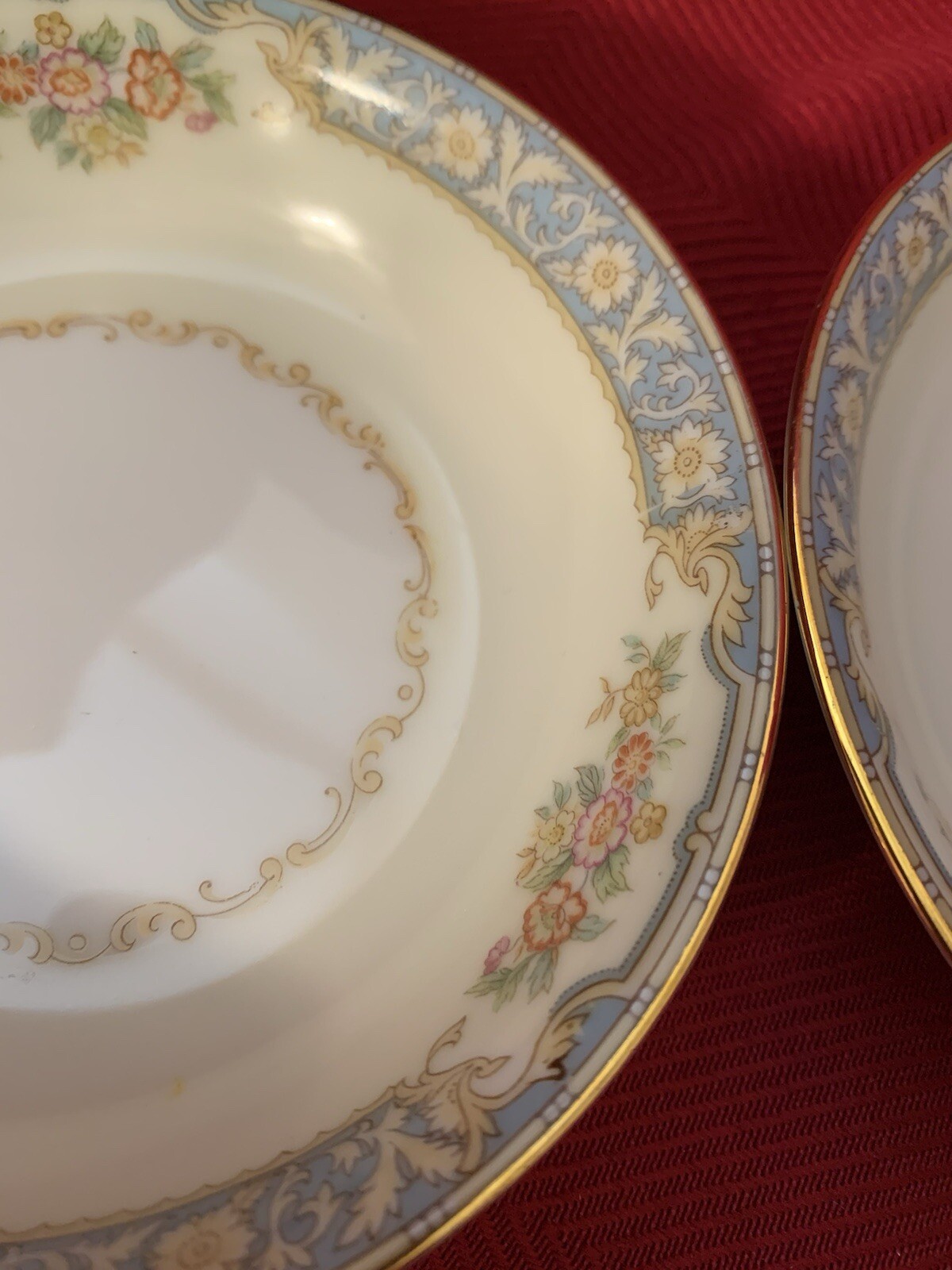 Set of 2 Noritake Royce 660 Fruit/Dessert Bowls Floral & Gold Trim Qty. Avail