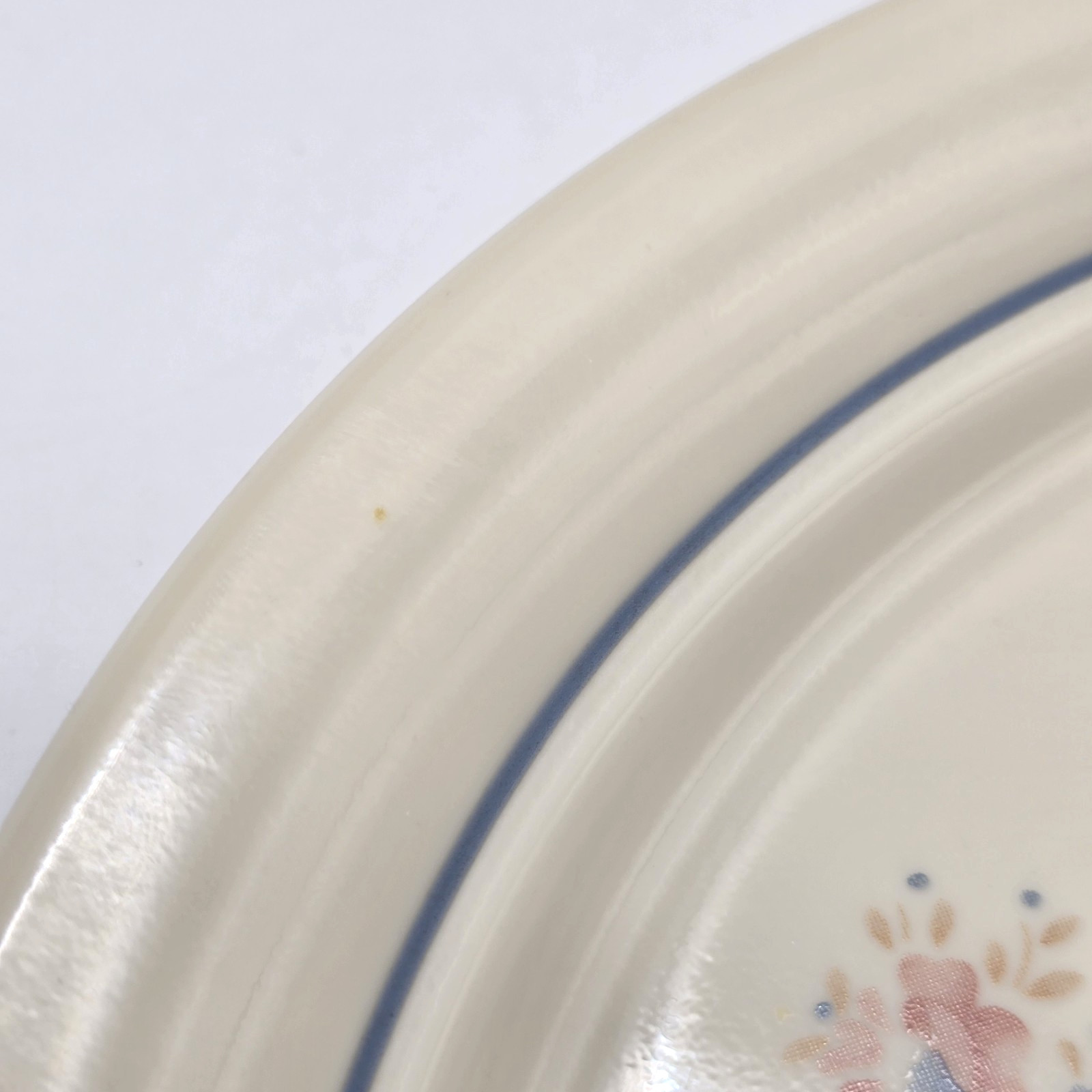 4 Vtg Corelle Country Promenade 8.5″ Retired Salad Plates Goose Cottagecore USA