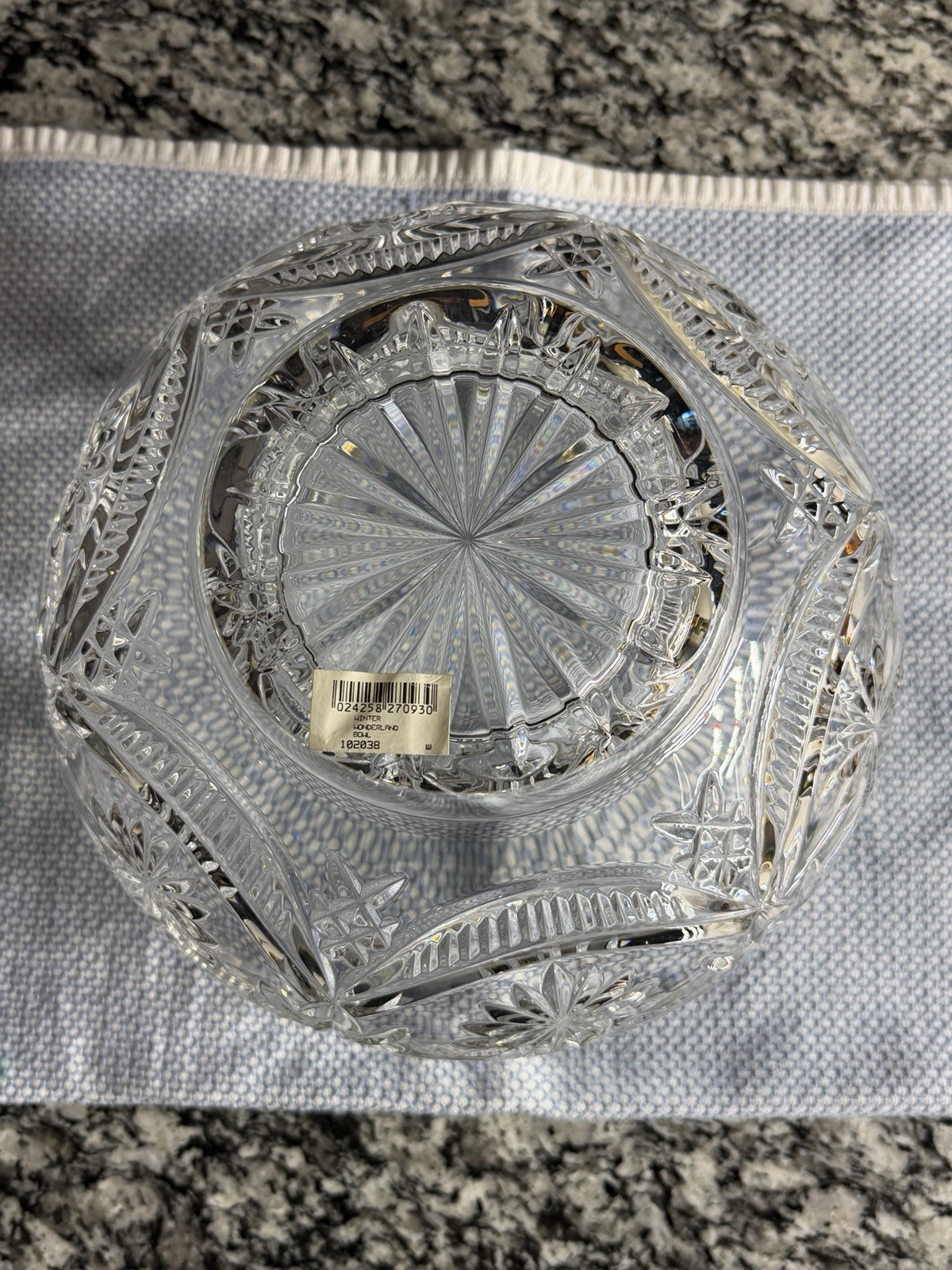 Auth Waterford Crystal Winter Wonderland Bowl — Designers Gallery LE 45/2500