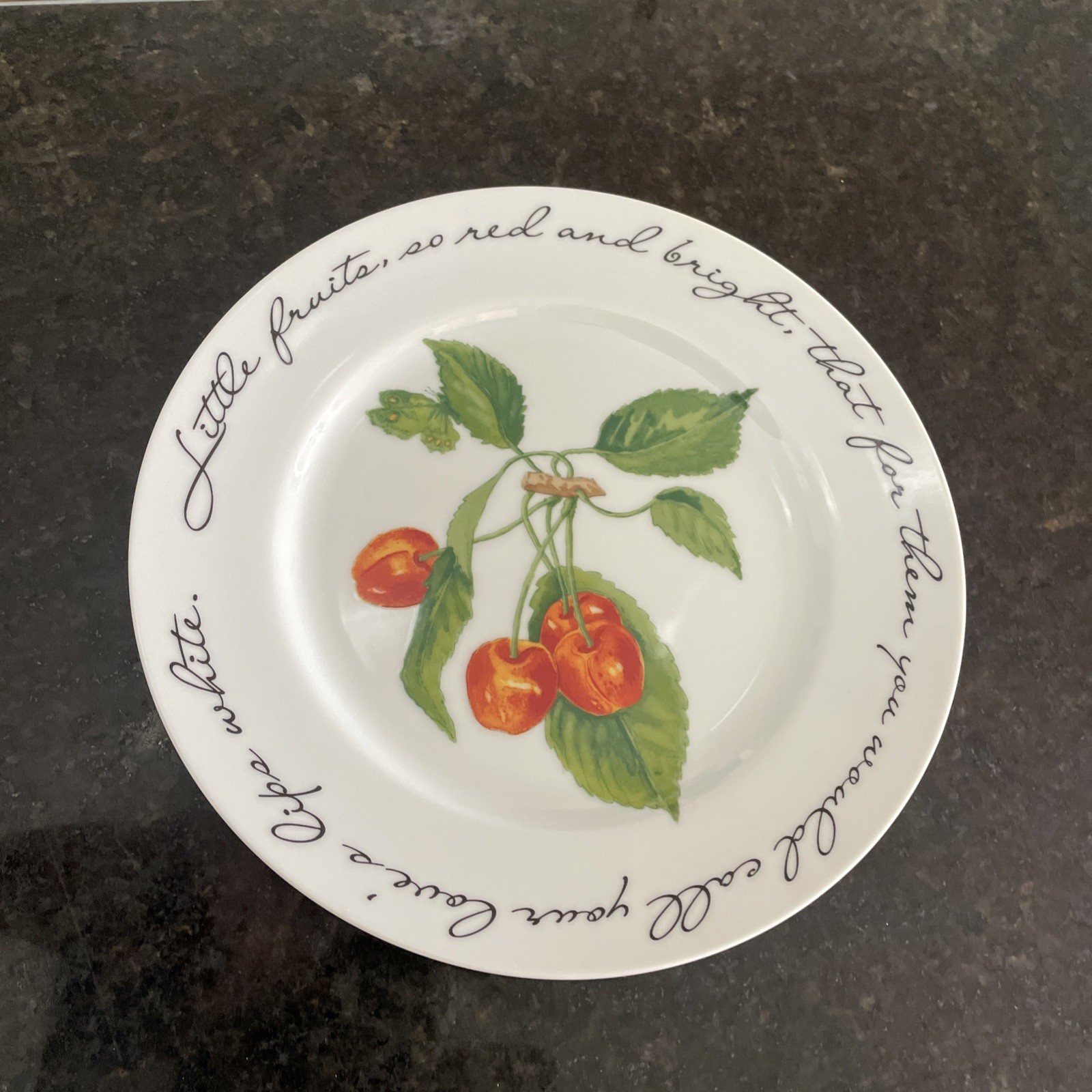 (4) Williams Sonoma Orchard Suite Dessert Plates~ 7.75″~Japan~ Vintage~Excellent