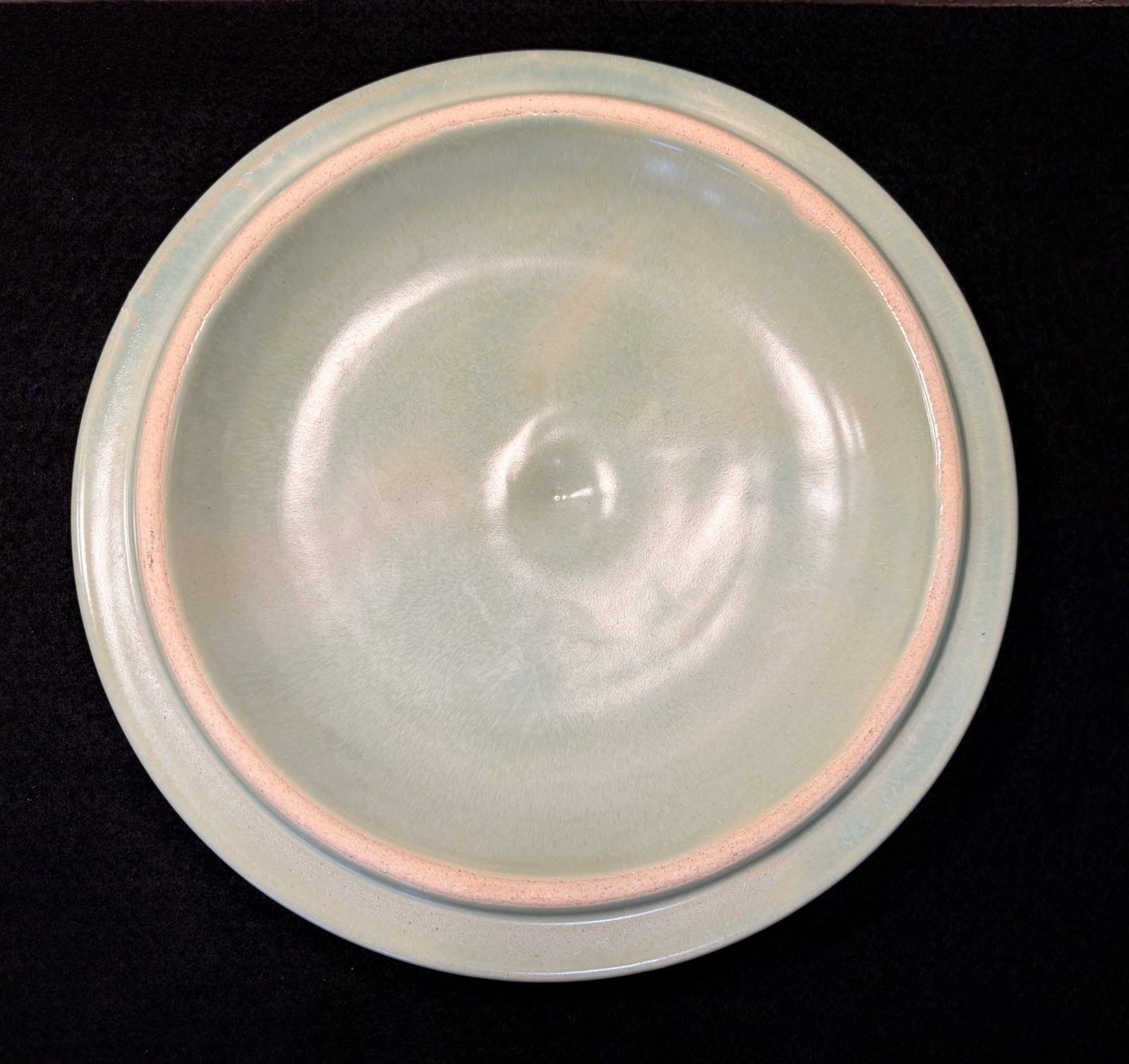 VTG La Solana Pottery Covered Casserole Dish Lid Sage Green 7” Solana Ware