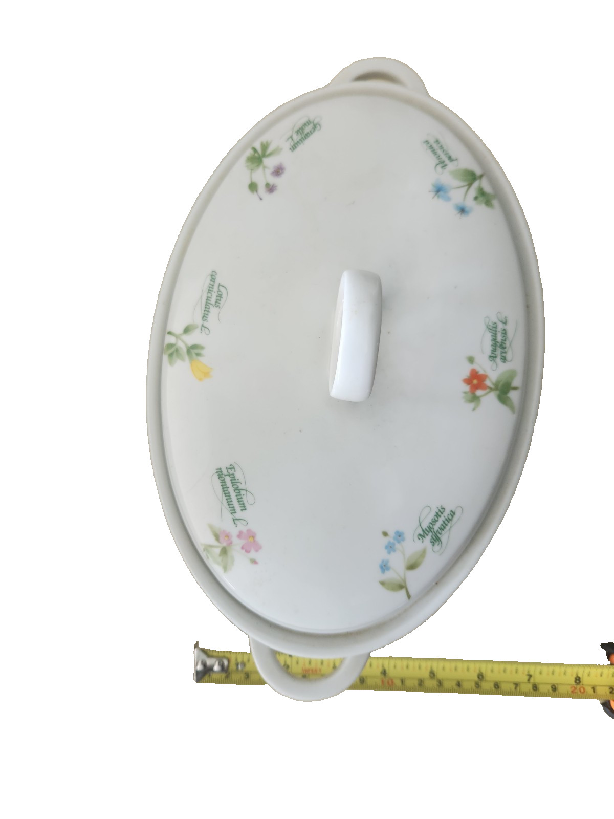 Anchor Hocking Ovenware Wildflower Oval Casserole Dish Lid #419 Japan