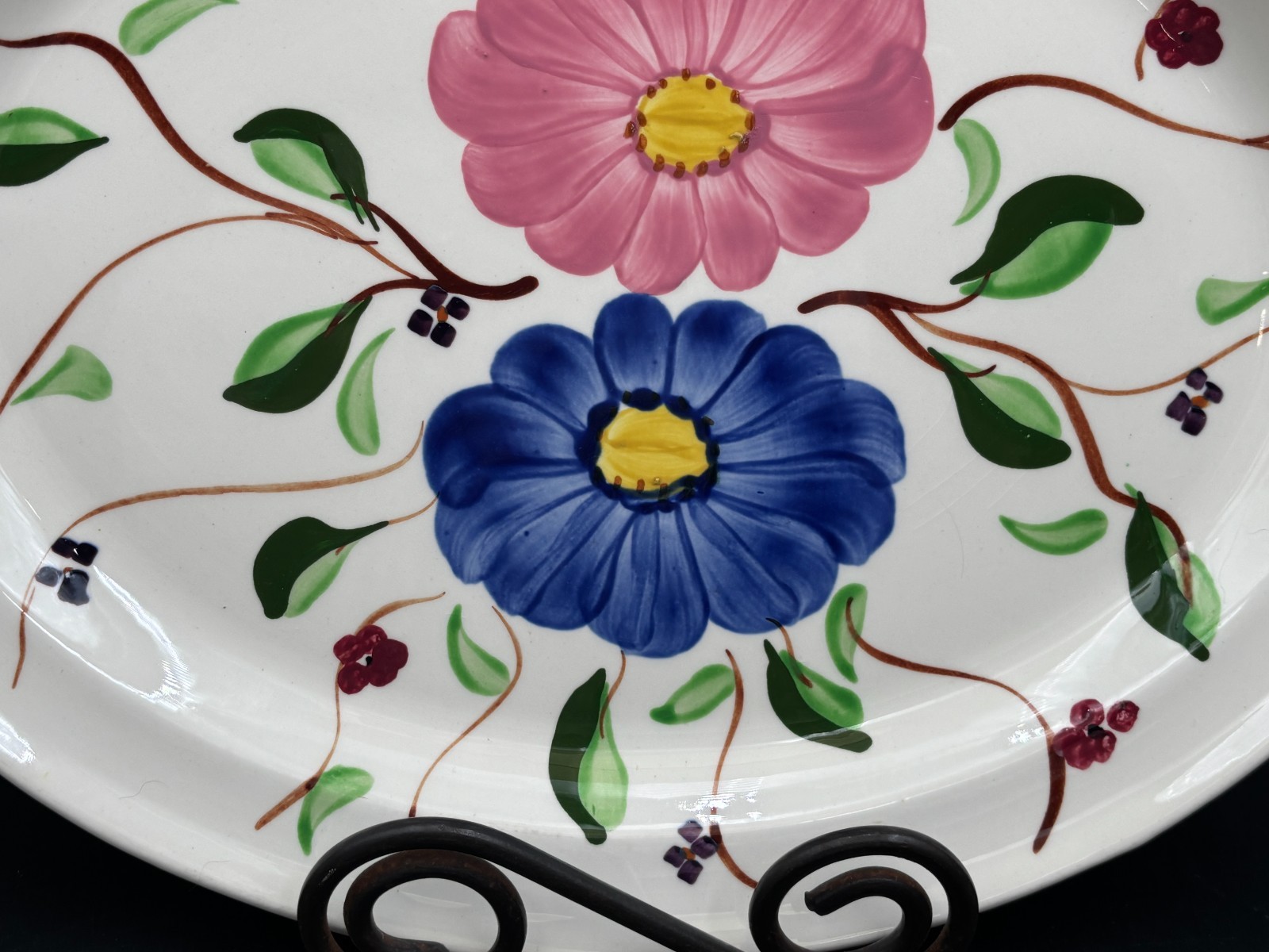 Blue Ridge Pottery “CUMBERLAND” ~ USA ~ Serving Platter ~ 13 1/2″ x 10 3/4″