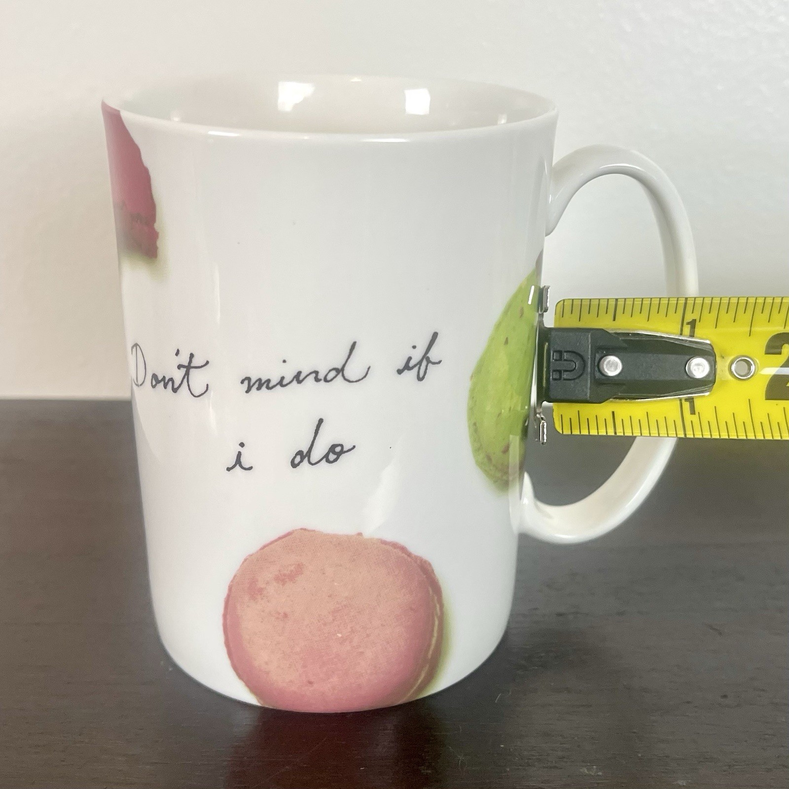 Lenox x Kate Spade New York Mug Ceramic SNAP HAPPY Macaroons Don’t Mind If I Do
