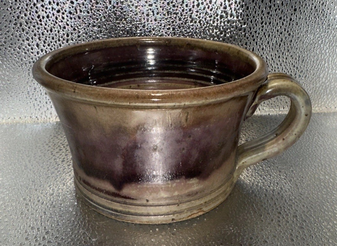 NICHOLS POTTERY Brown Tan Stoneware Civil War Cup – North Carolina