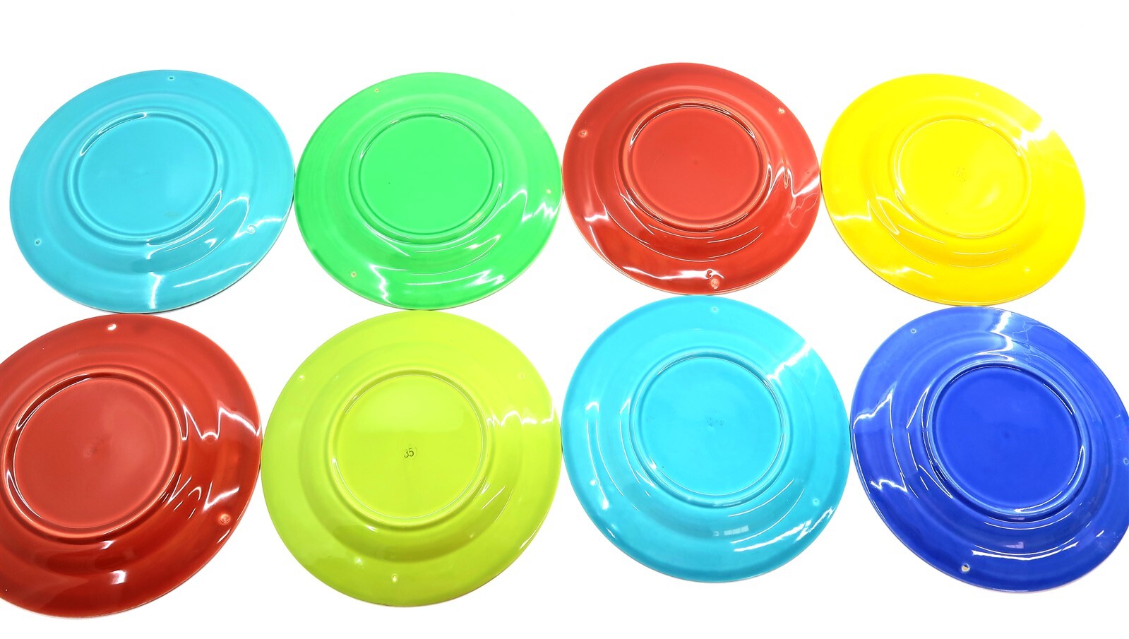 x8 Vintage HOMER LAUGHLIN HARLEQUIN 9 1/4″ Dinner Plates mixed colors NICE LOT!!