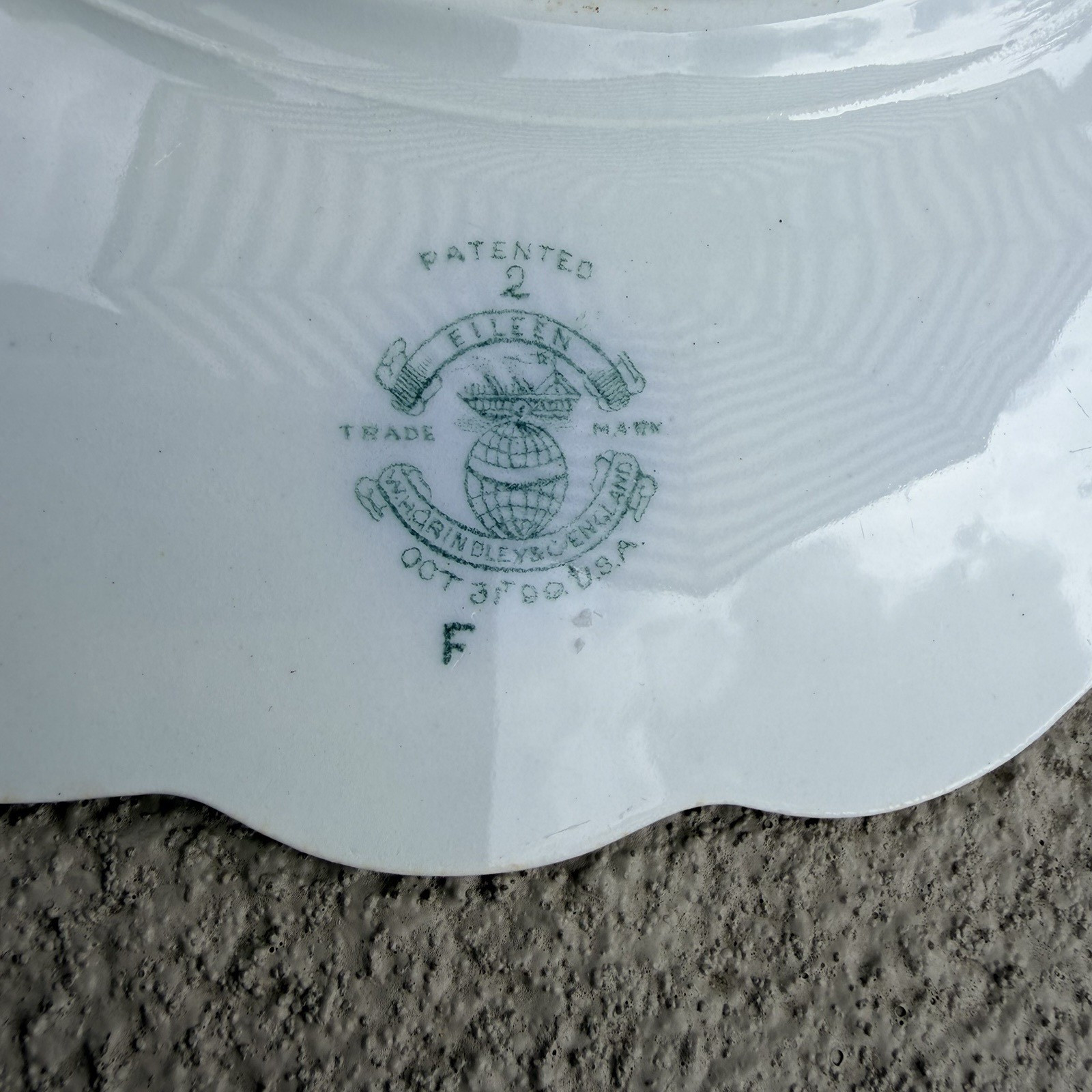 Staffordshire Grindley & Co ‘Eileen’ 9″ Dinner or Cake Plate CIRCA 1899-1914