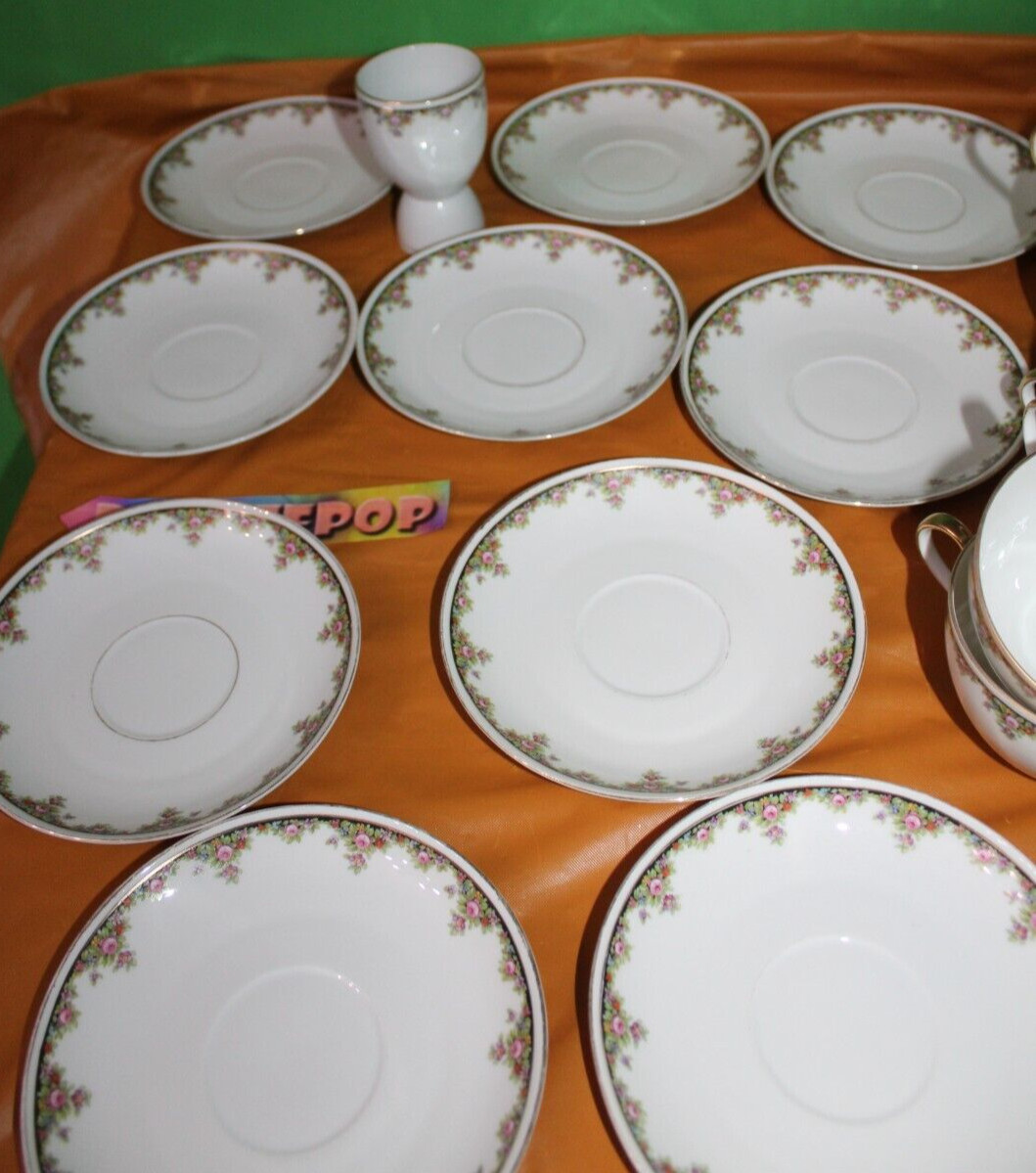 19 Piece MZ CMR Maria Theresa Carlsbad China Czechoslovakia Cups Saucers