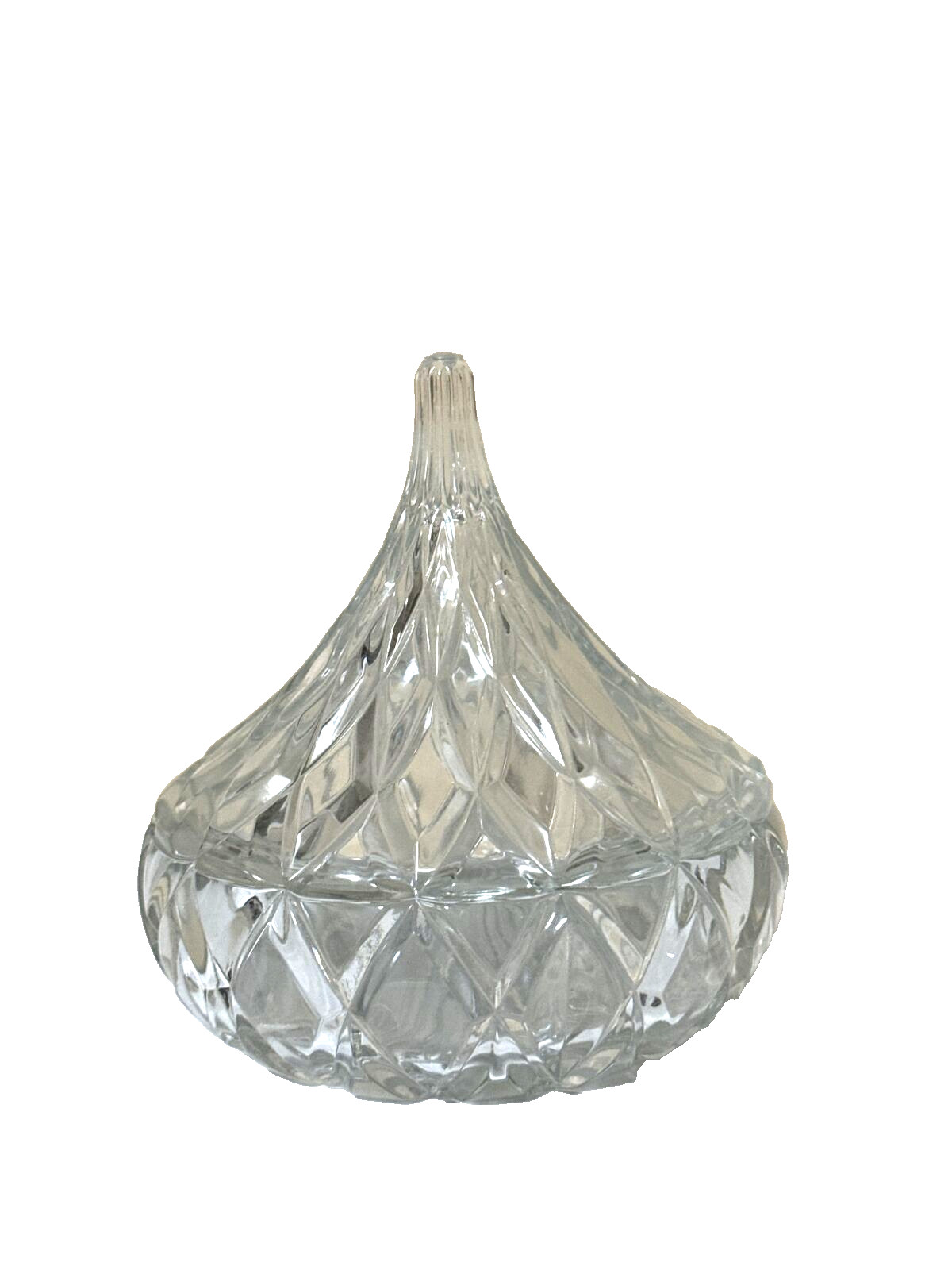 Hershey’s Kiss Covered Candy Dish Shannon Crystal Godinger Vintage Trinket