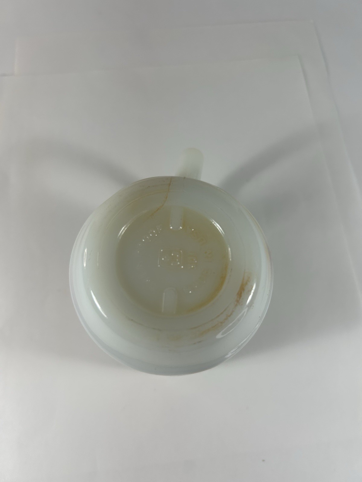 1980 Strawberry Shortcake Fire King Mug Anchor Hocking Milk Glass