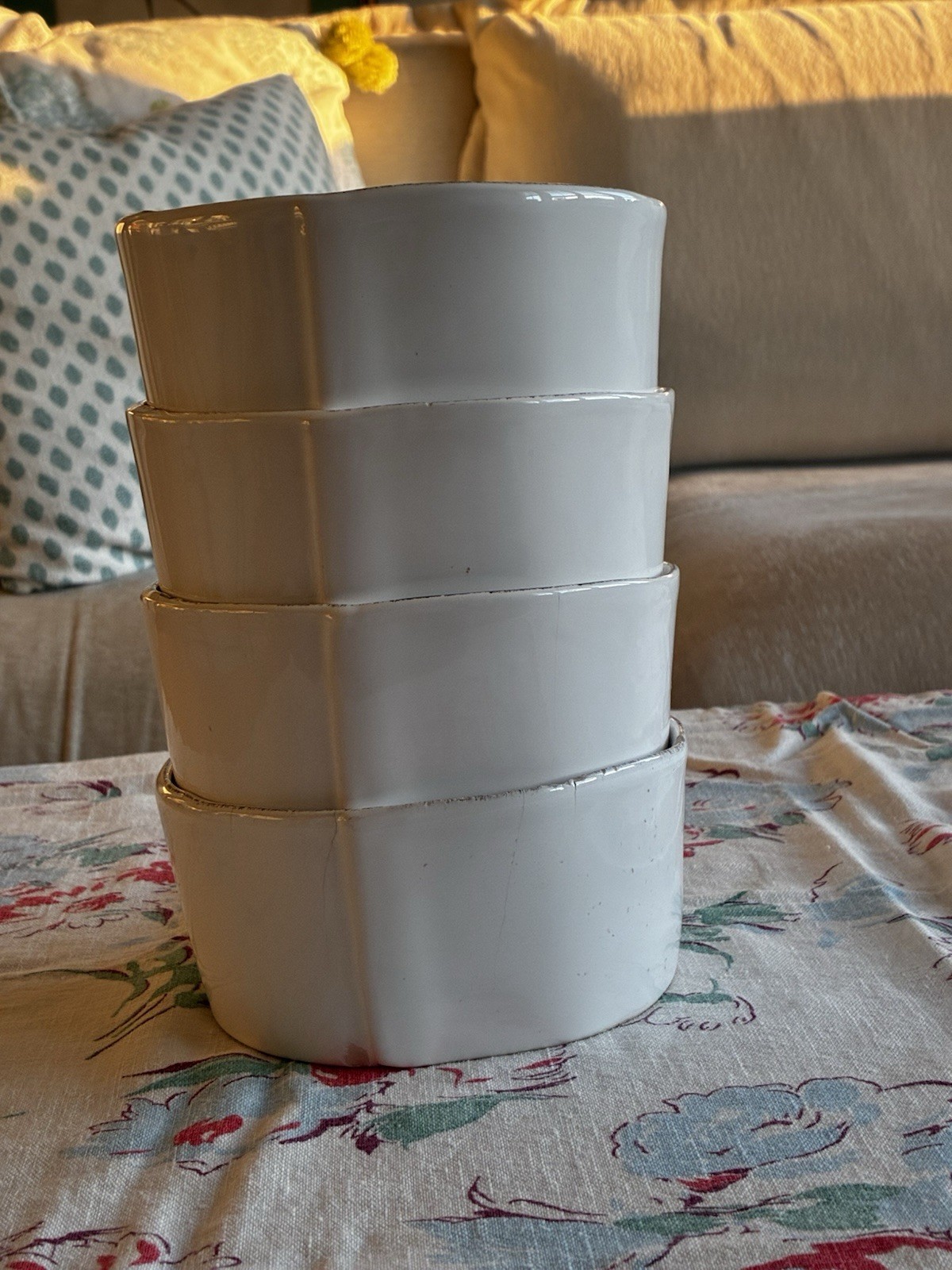 4 VIETRA Lastra Stacking Cereal Bowl