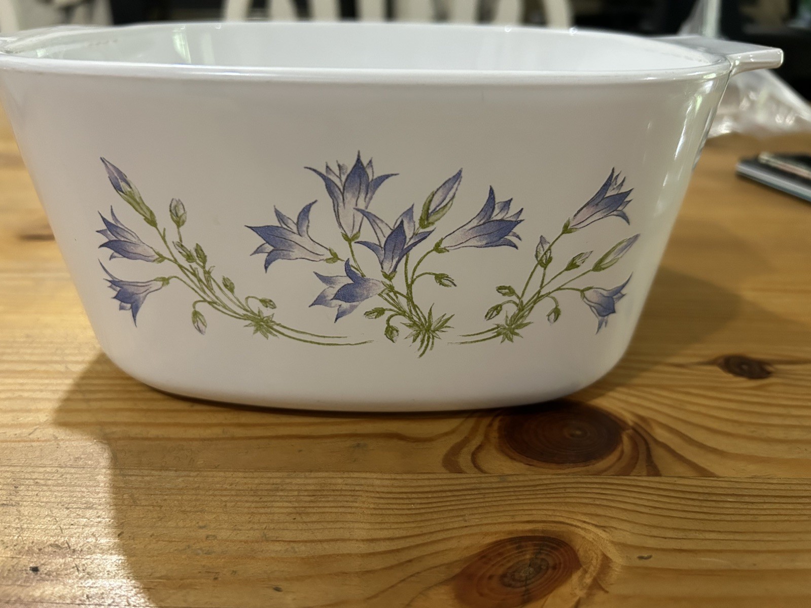 vintage Corning ware Blue dusk pattern A-3-B 3L with lid