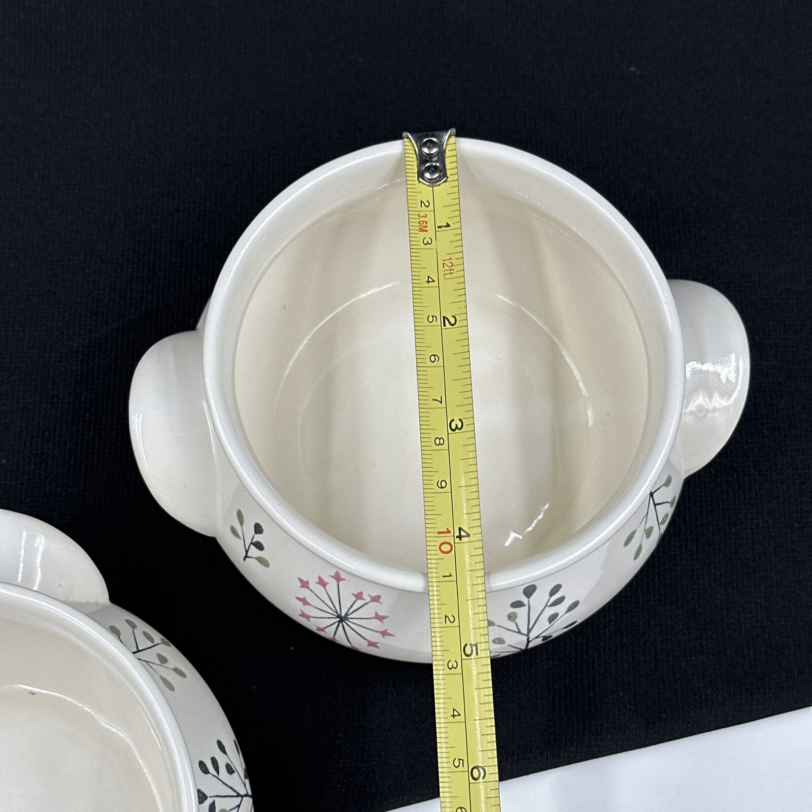 Franciscan Echo (2) 4” Individual Casserole Dish Without Lid USA •PRISTINE•