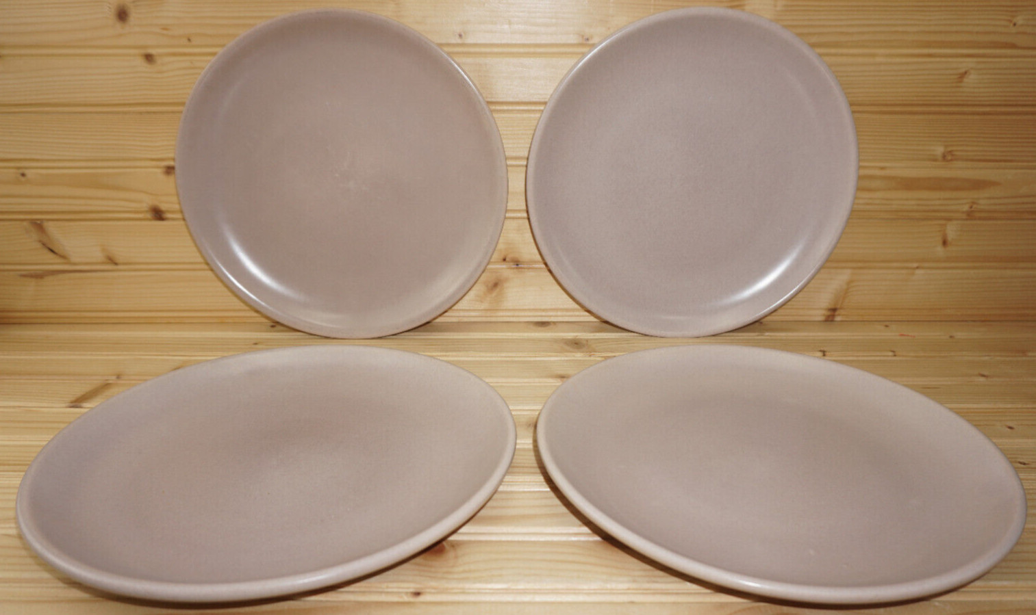 La Solana Pottery Pink / Mauve (4) Dinner Plates, 10″ (S41)